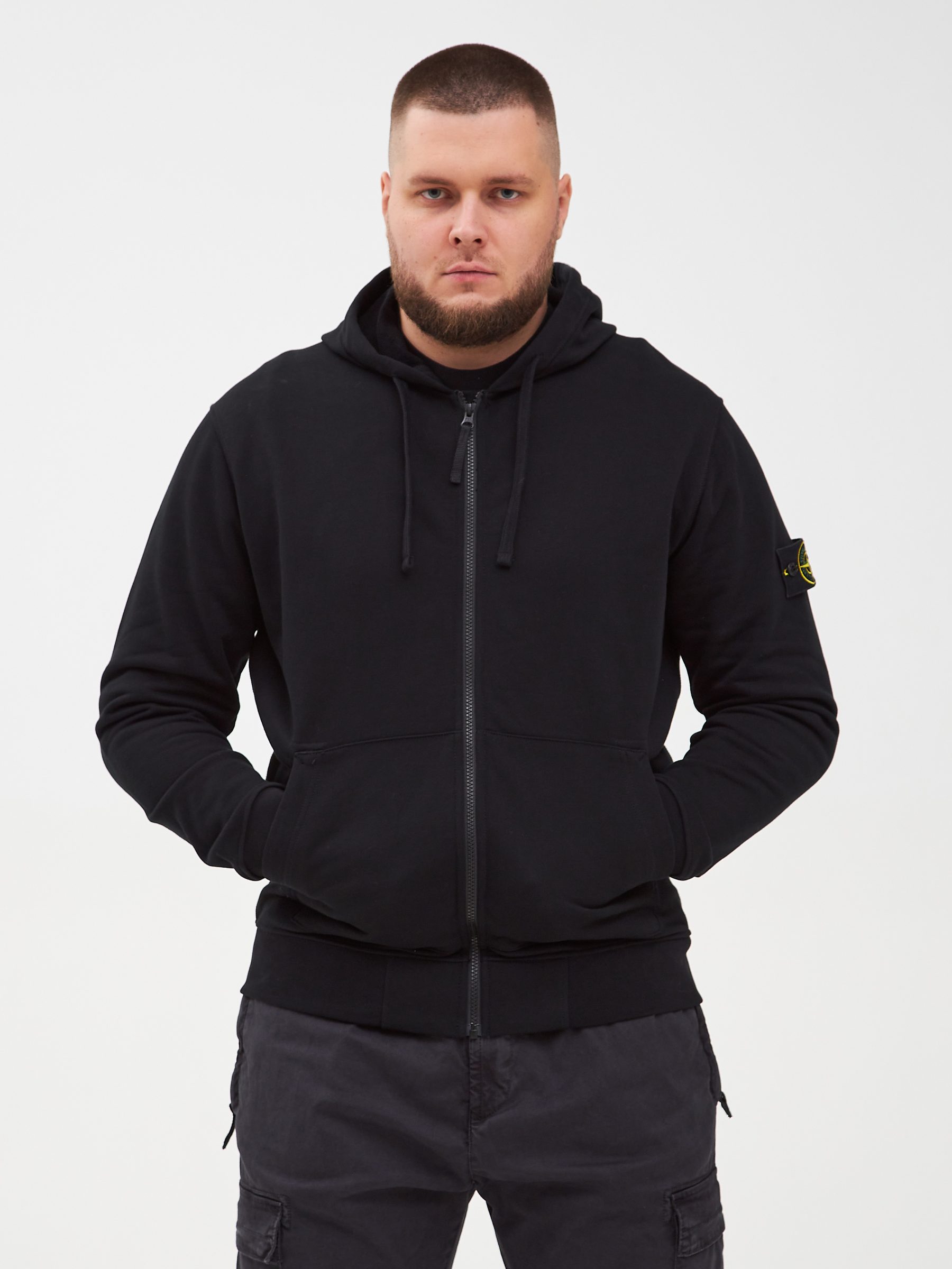 Mens stone island zip hoodie sale