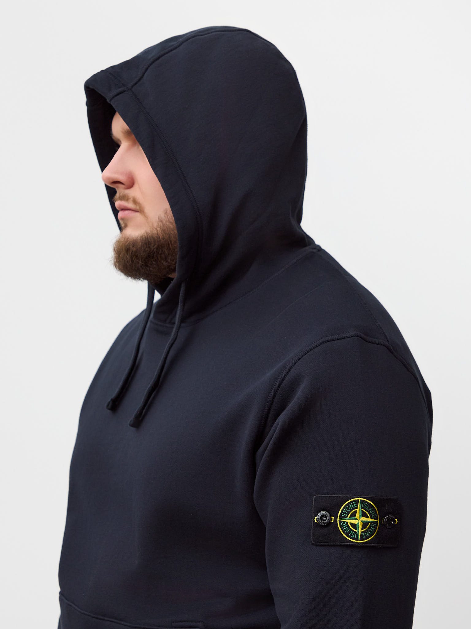 Худи Stone Island темно-синяя 64151 (весна-лето)