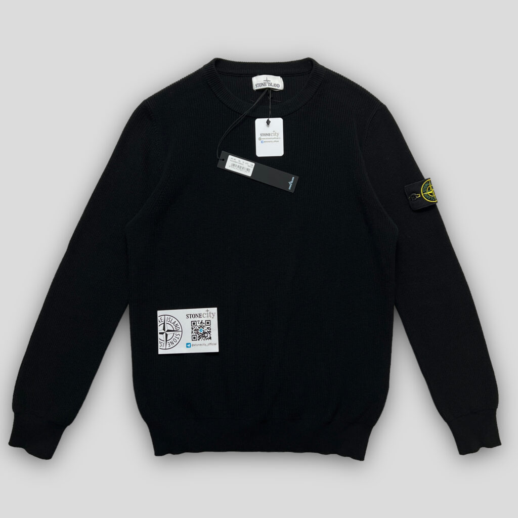 Свитшот-джемпер Stone Island 550D8 черный (весна-лето) купить в Москве ...