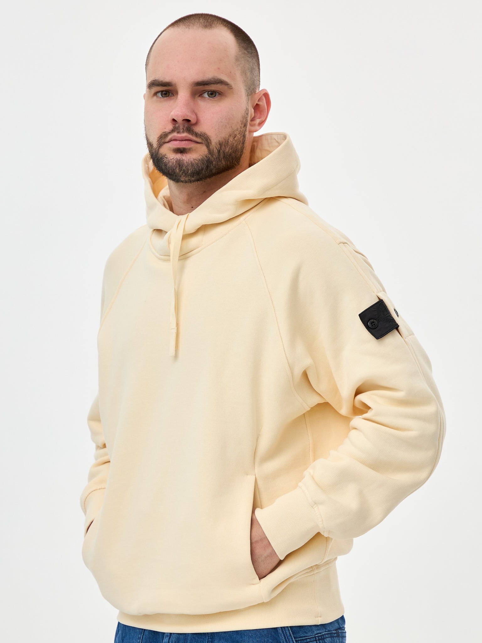 Худи Stone Island Shadow Project желтая 60219 - цвет Желтый