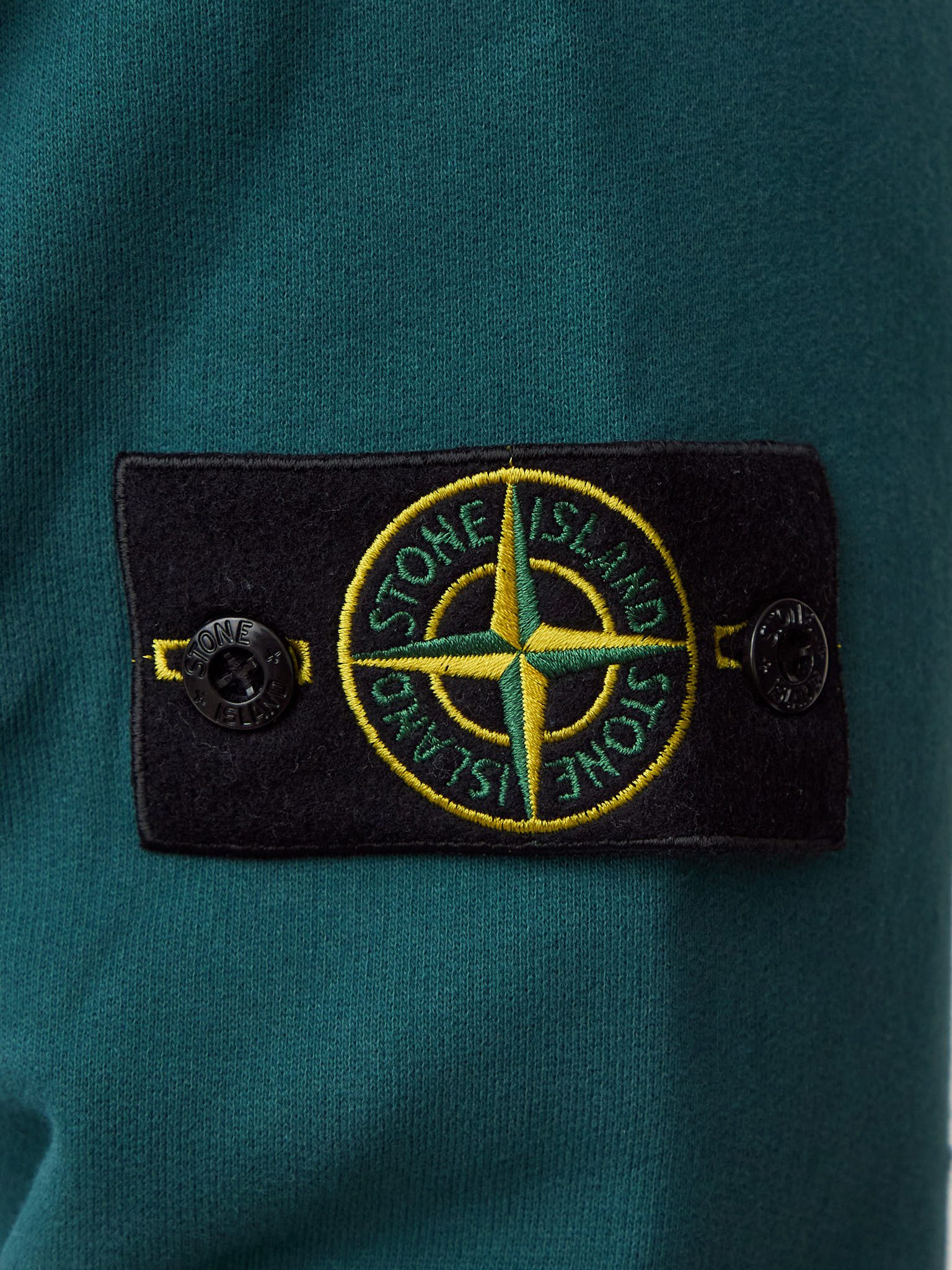 Зип худи Stone Island темно-зеленая 61620