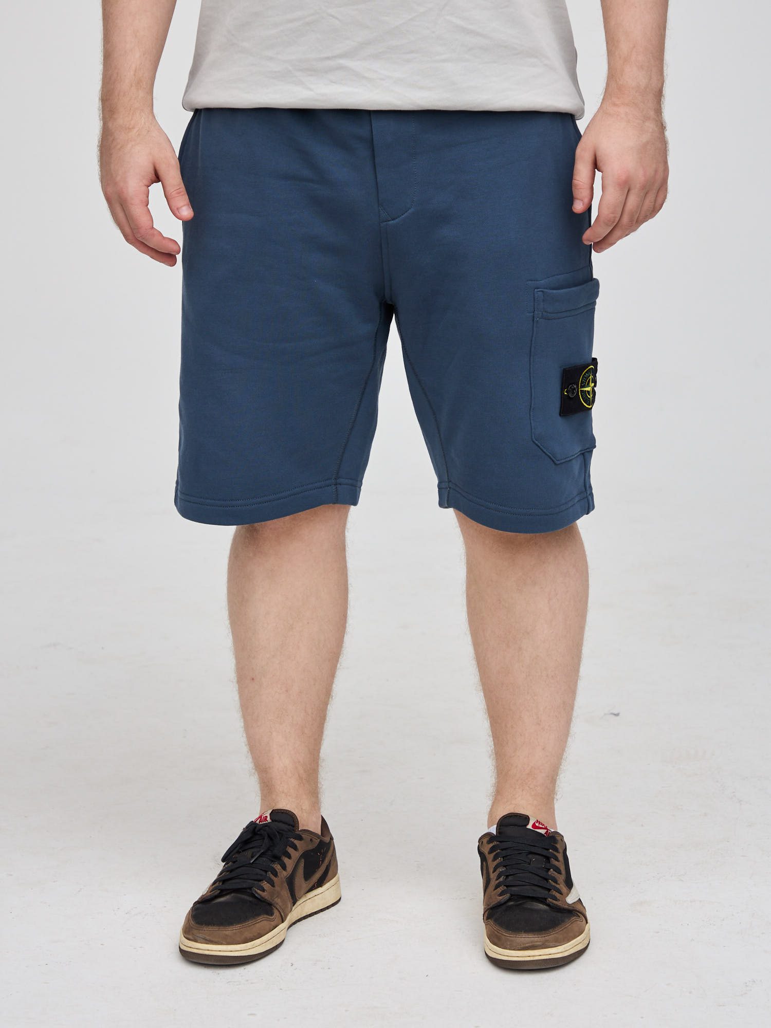 Шорты спортивные Stone Island синие 64651