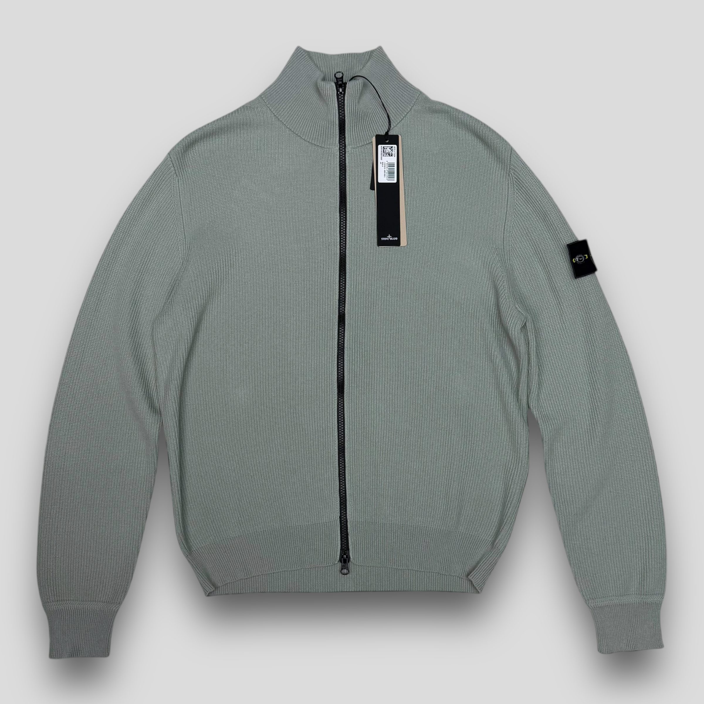 Кардиган Stone Island 526D8 светло-зеленый - цвет Зеленый (хаки)