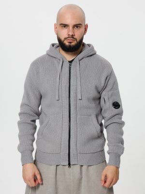 Кардиган C.P. Company шерстяной 17CMKN254A серый