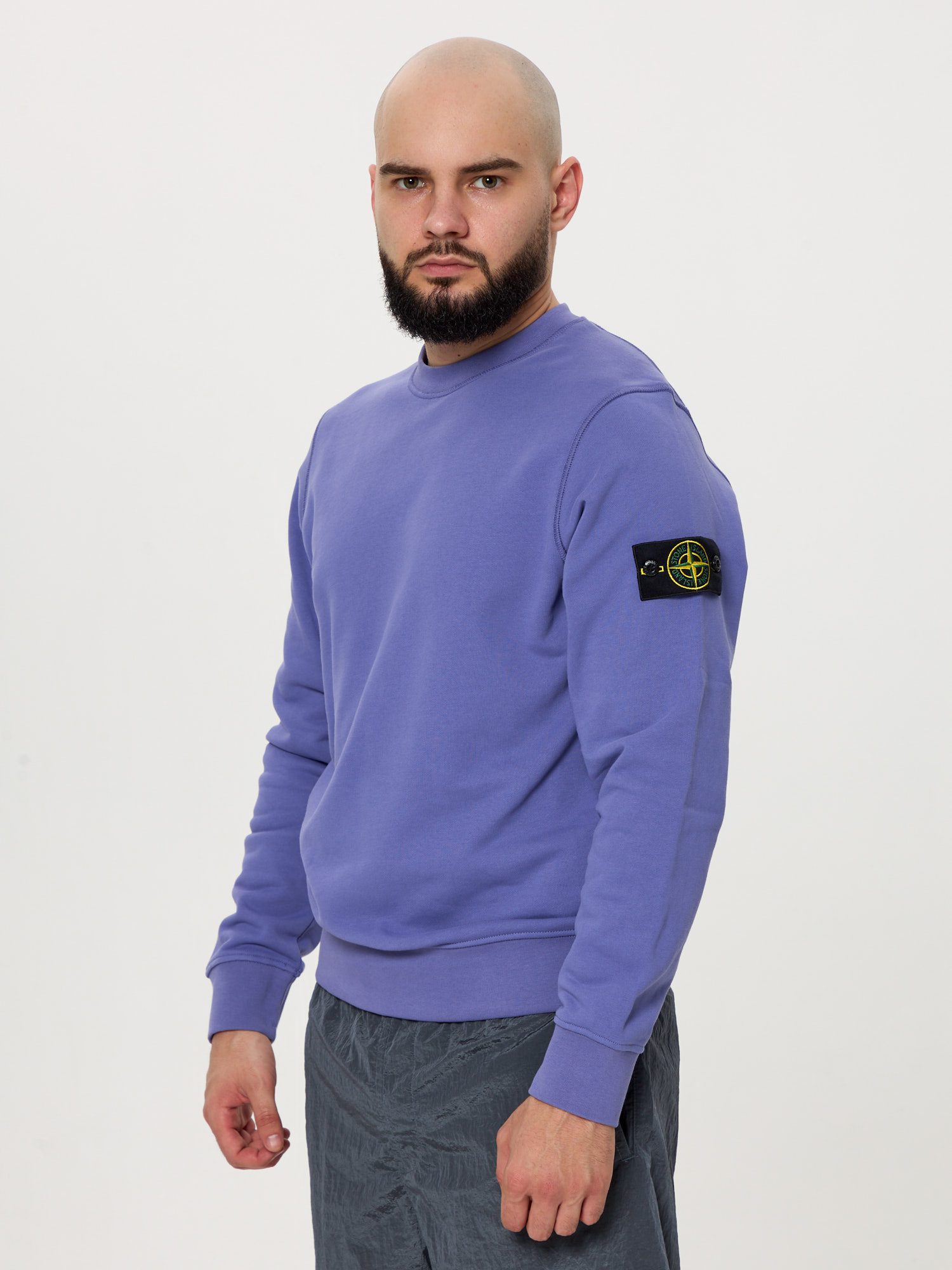 Свитшот Stone Island 63051 лавандовый (весна-лето) - цвет Лавандовый