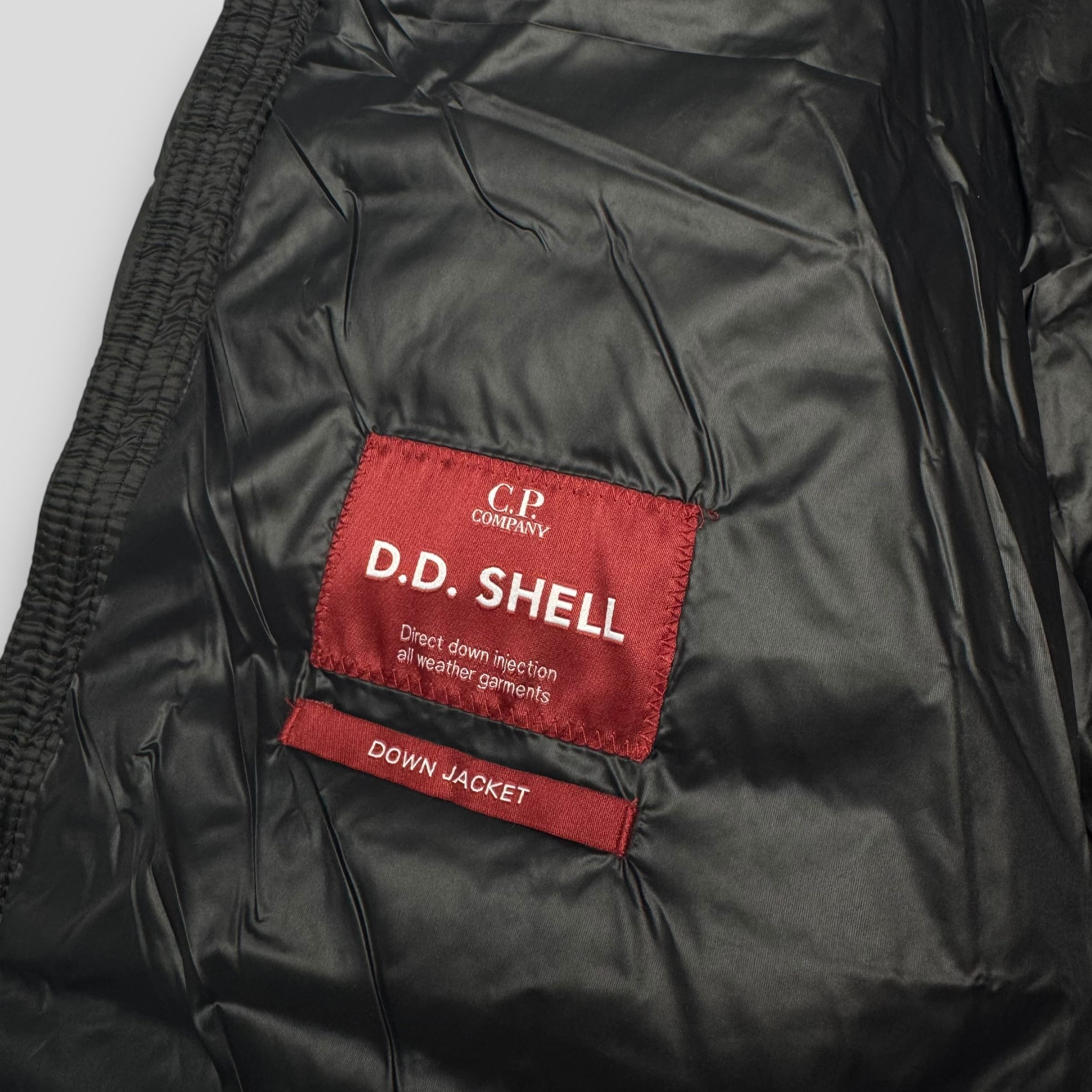 Пуховая куртка легкая C.P. Company D.D. SHELL Goggle jacket черная