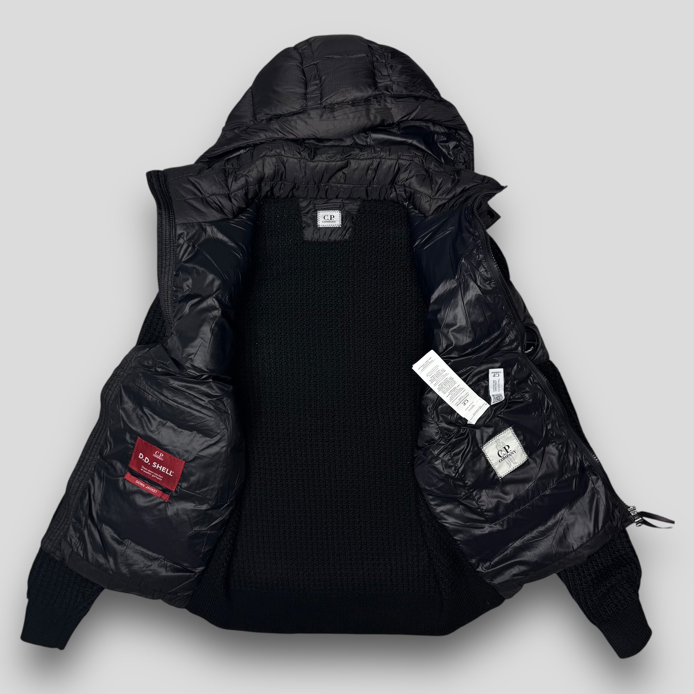 Кардиган комбинированный C.P. Company D.D. Shell черный