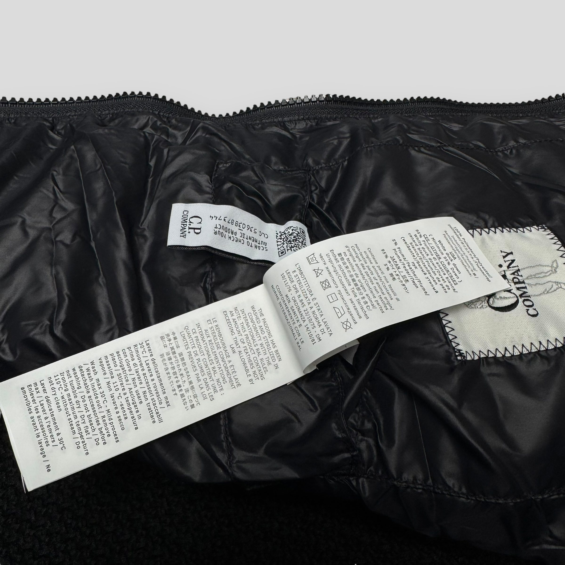 Кардиган комбинированный C.P. Company D.D. Shell черный