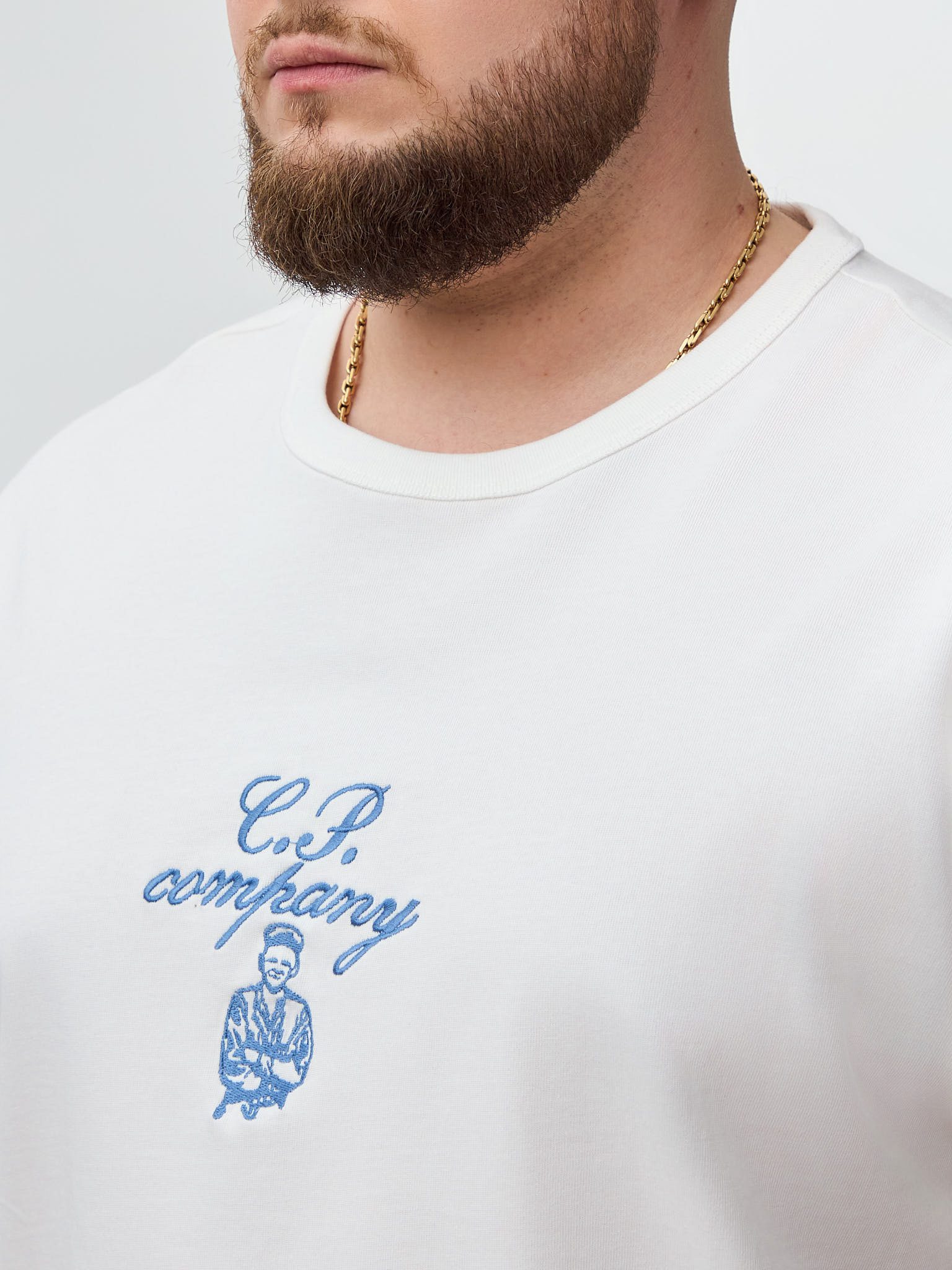 Футболка оверсайз C.P. COMPANY белая