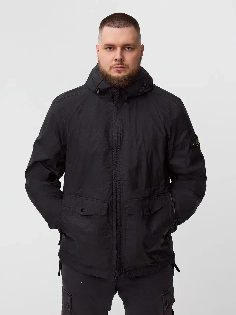 Ветровка Stone Island MEMBRANA 3L 41123 черная - цвет Черный