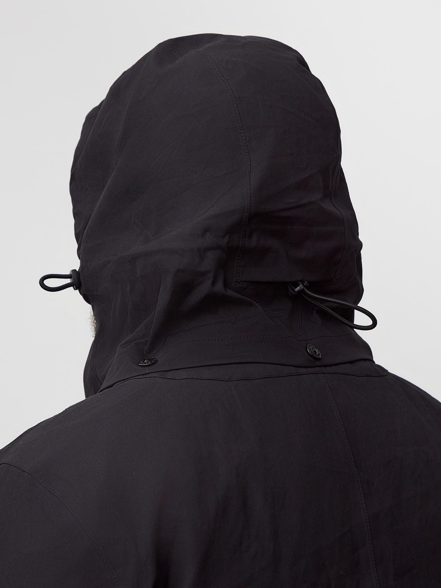 Куртка Stone Island O-VENTILE GHOST PIECE 437F1 с подкладом черная