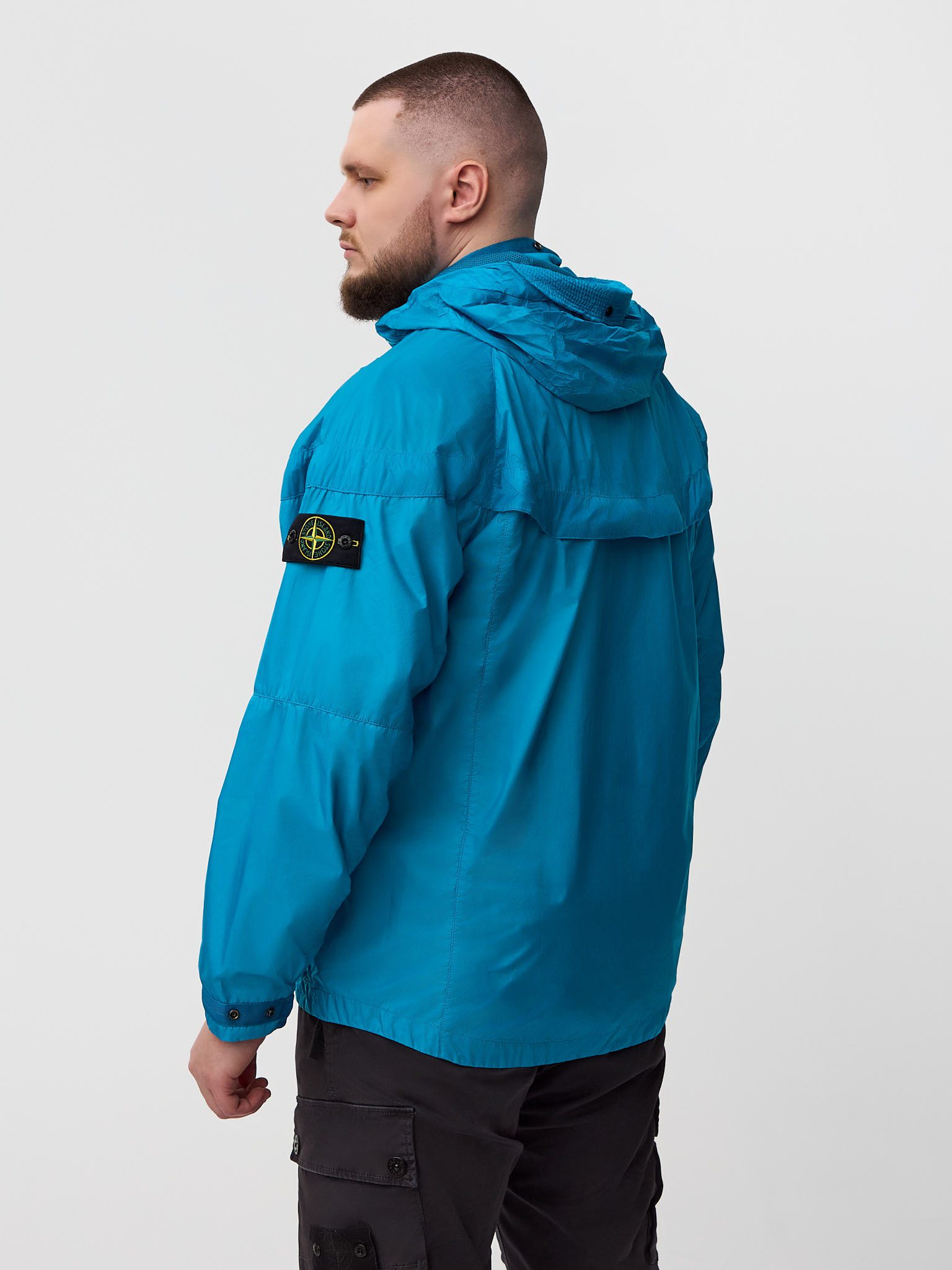 Ветровка Nike x Stone Island Hyperlight Membrana Windrunner (PACKABLE) голубая