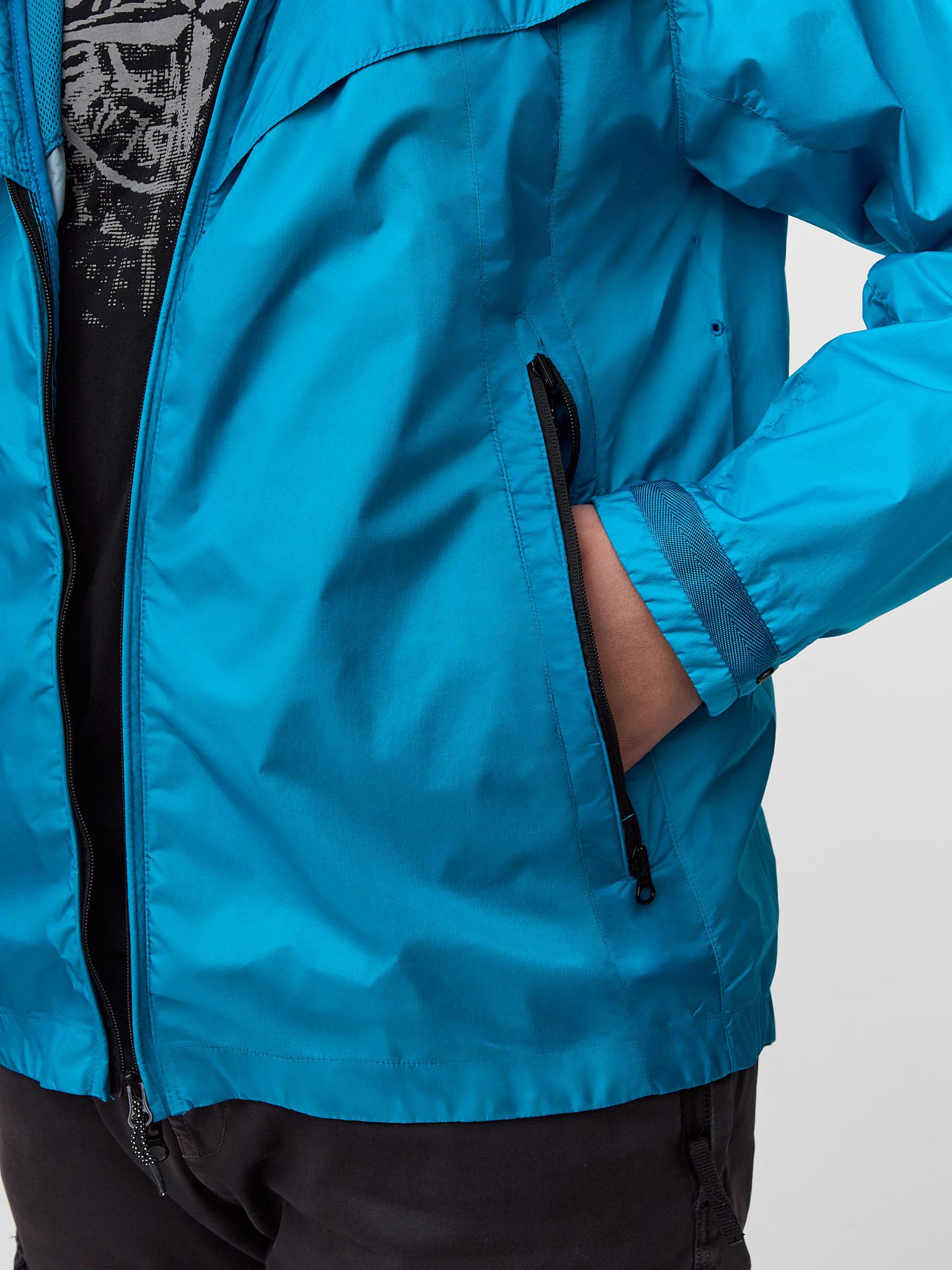 Ветровка Nike x Stone Island Hyperlight Membrana Windrunner (PACKABLE) голубая