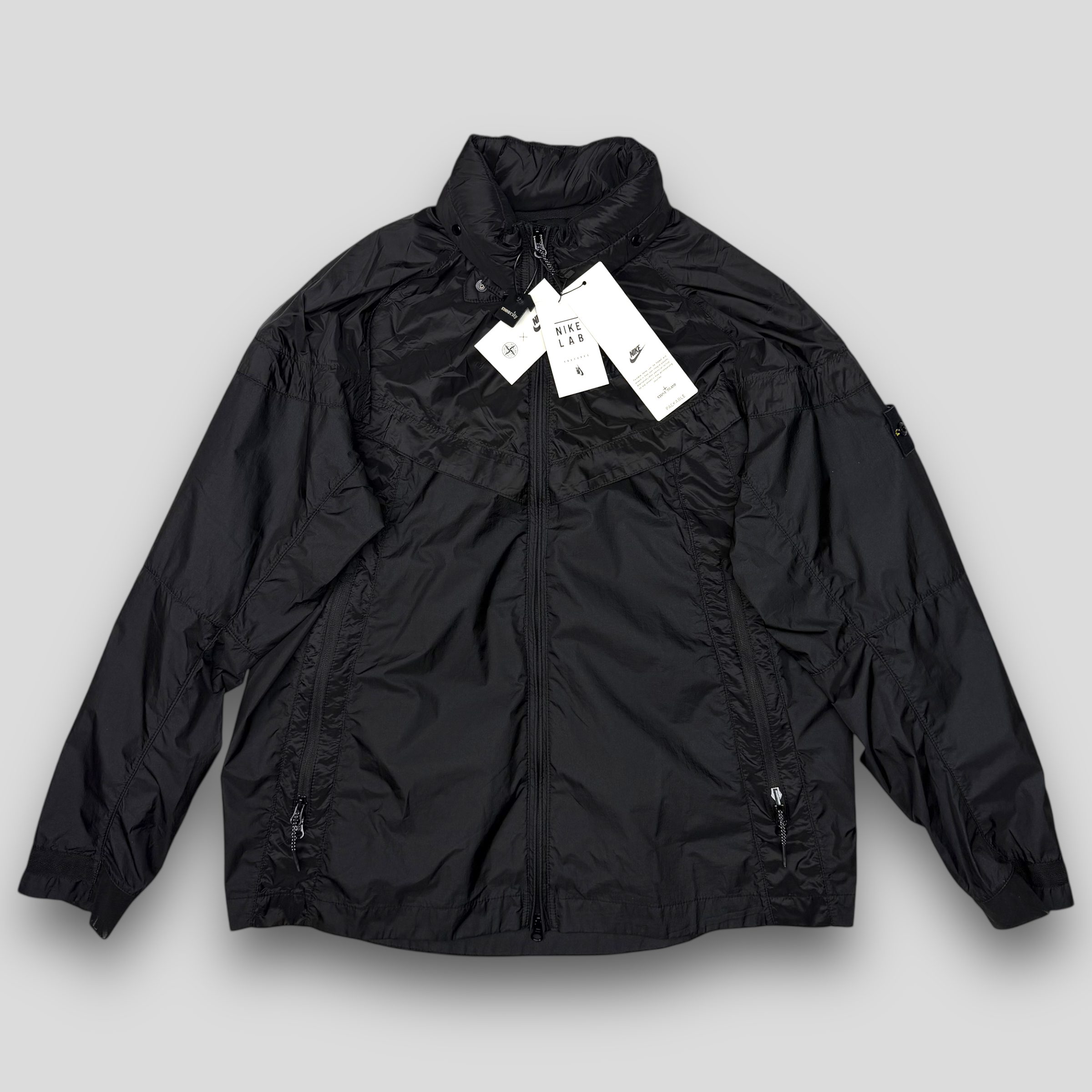 Ветровка Nike x Stone Island Hyperlight Membrana Windrunner (PACKABLE) черная
