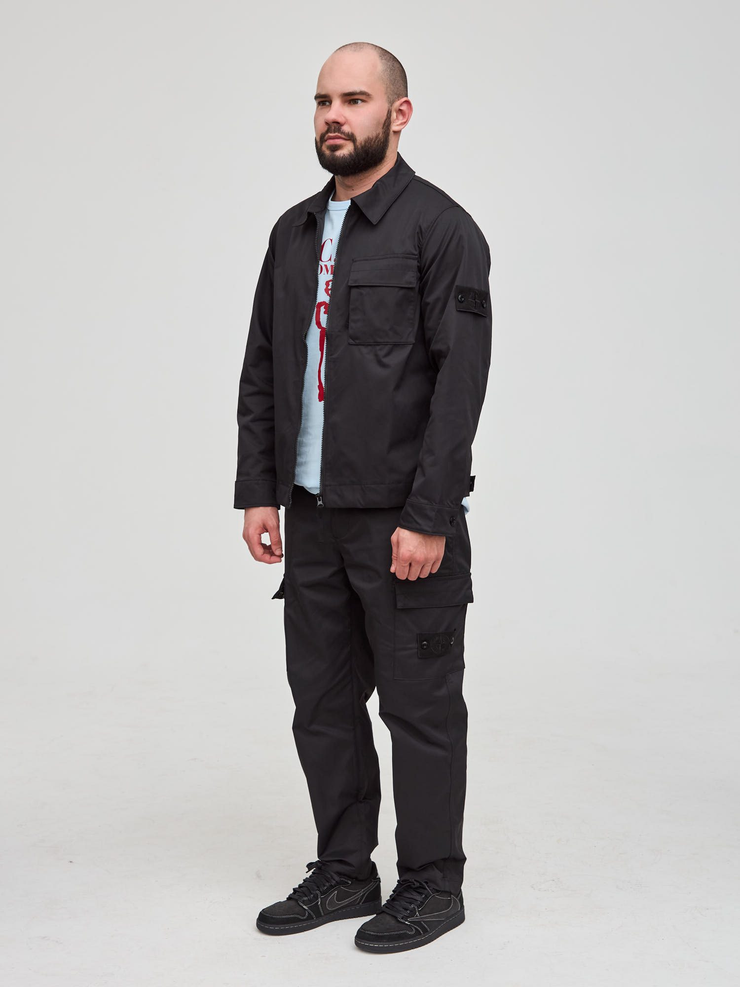 Костюм Stone Island Ghost Peace черный купить в Москве цена от