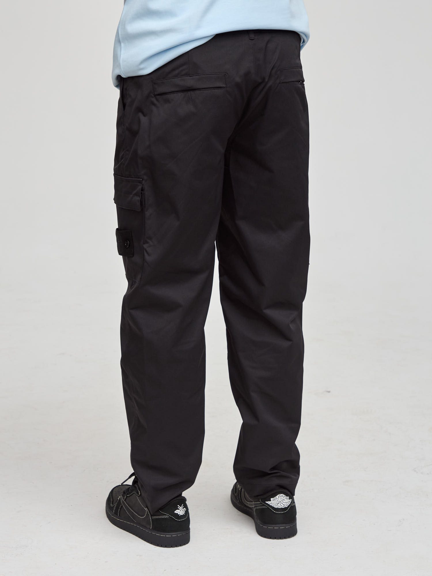 Штаны карго Stone Island Ghost Peace черные