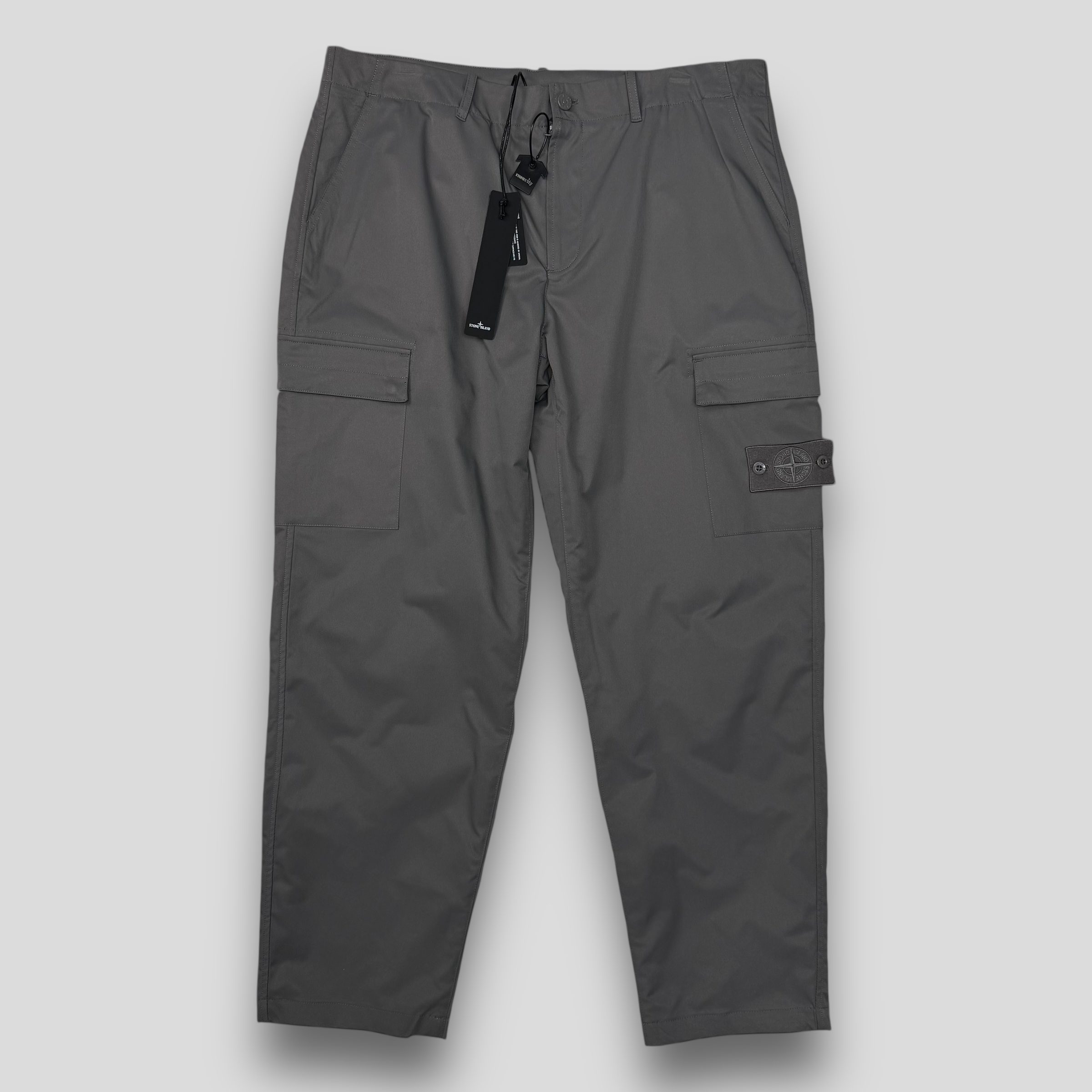 Штаны карго Stone Island Ghost Peace серо-бежевые