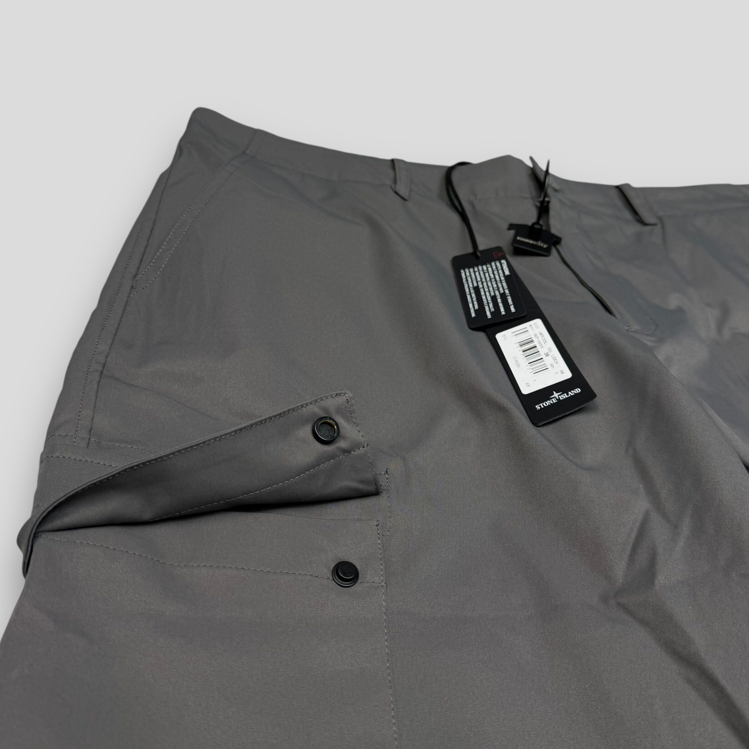 Штаны карго Stone Island Ghost Peace серо-бежевые