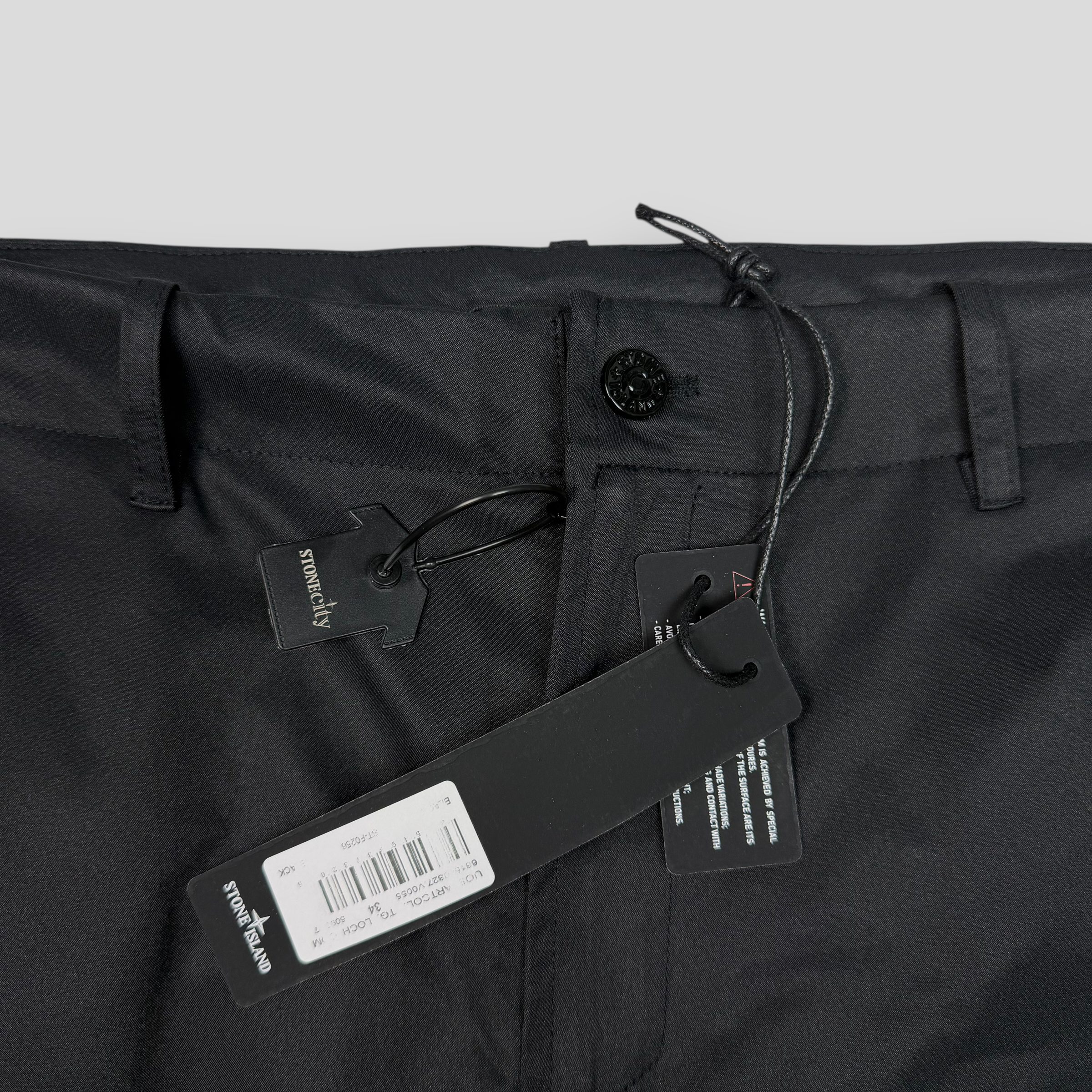 Штаны карго Stone Island Ghost Peace черные