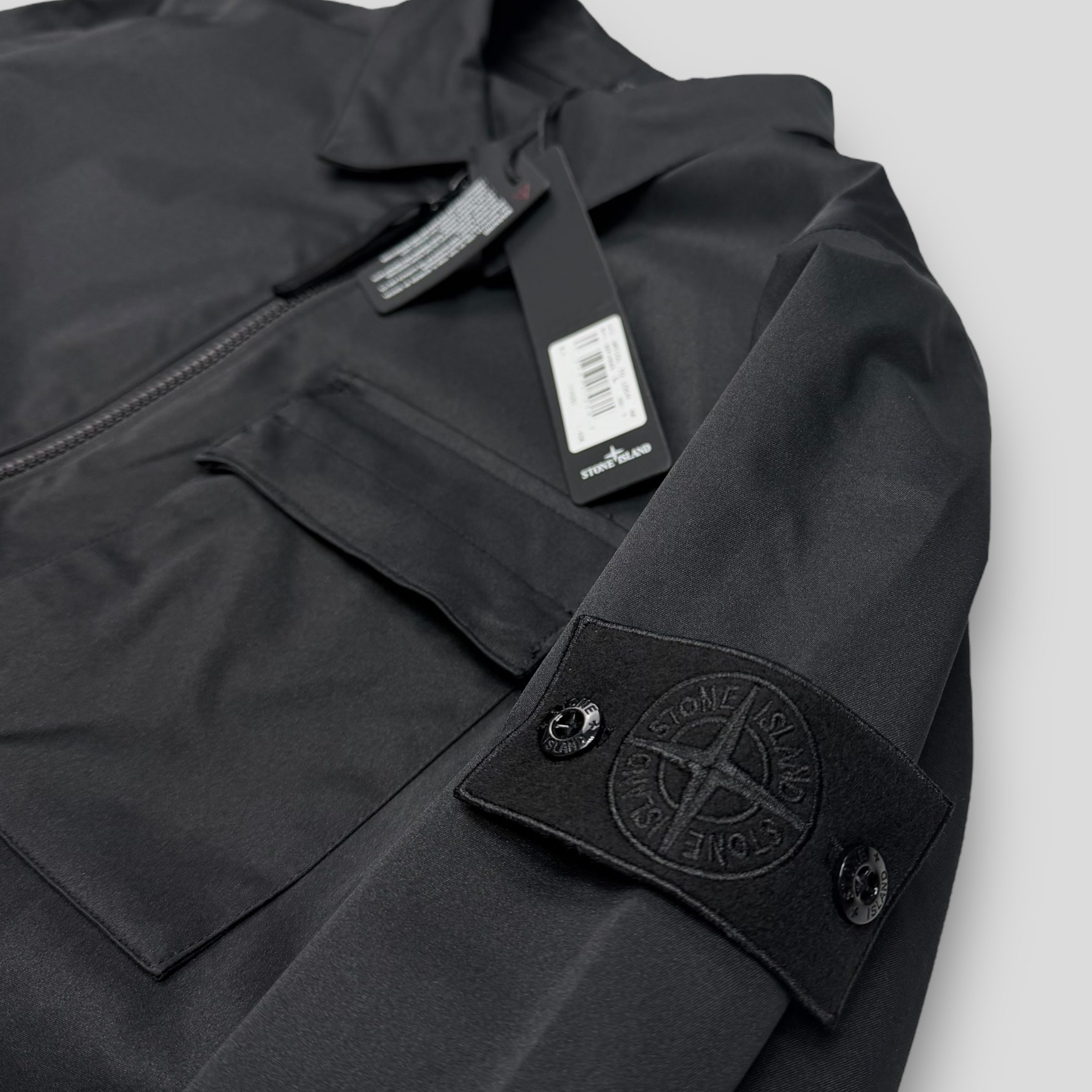 Рубашка овершот Stone Island Ghost Peace черная