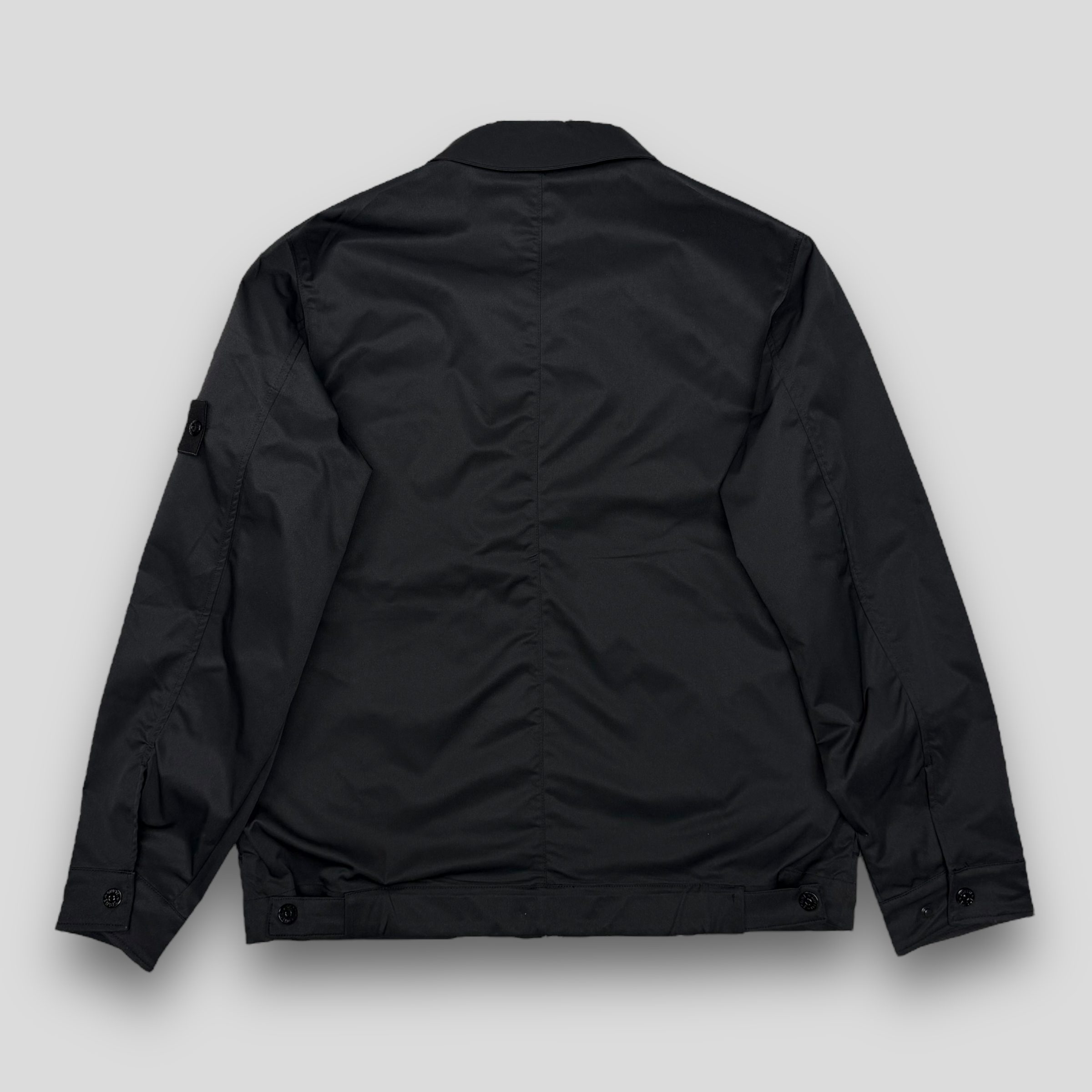 Рубашка овершот Stone Island Ghost Peace черная