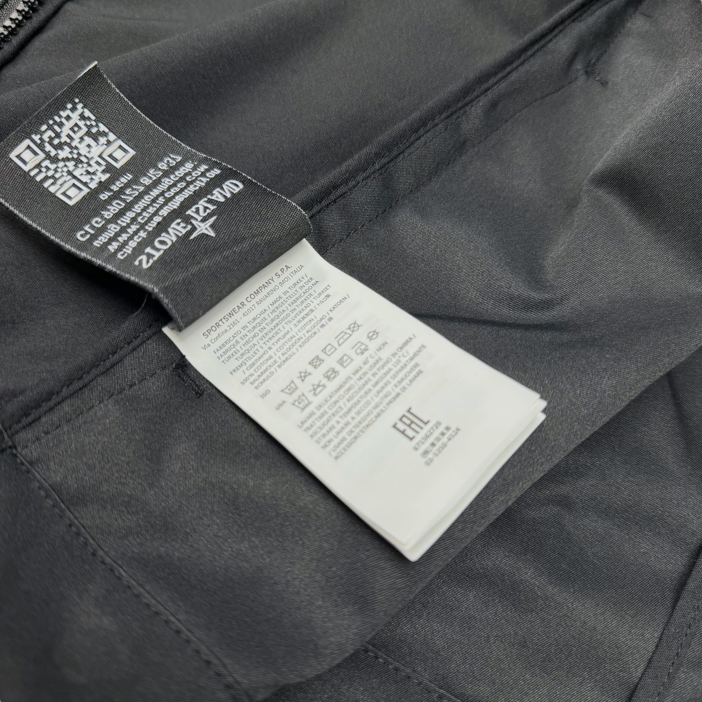 Рубашка овершот Stone Island Ghost Peace черная