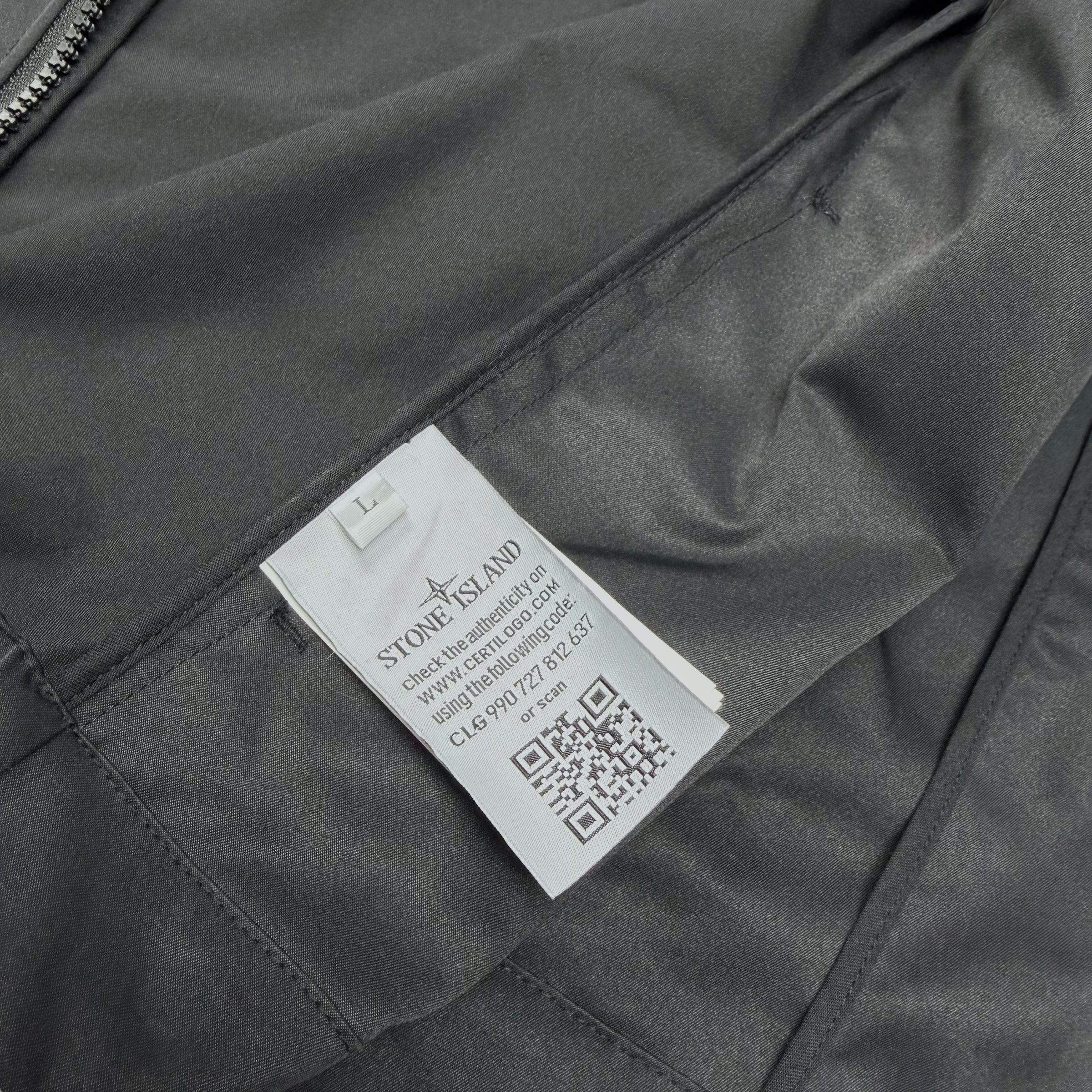 Рубашка овершот Stone Island Ghost Peace черная