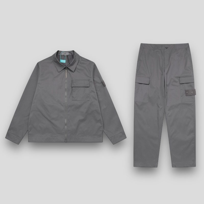 Костюм Stone Island Ghost Peace серо-бежевый