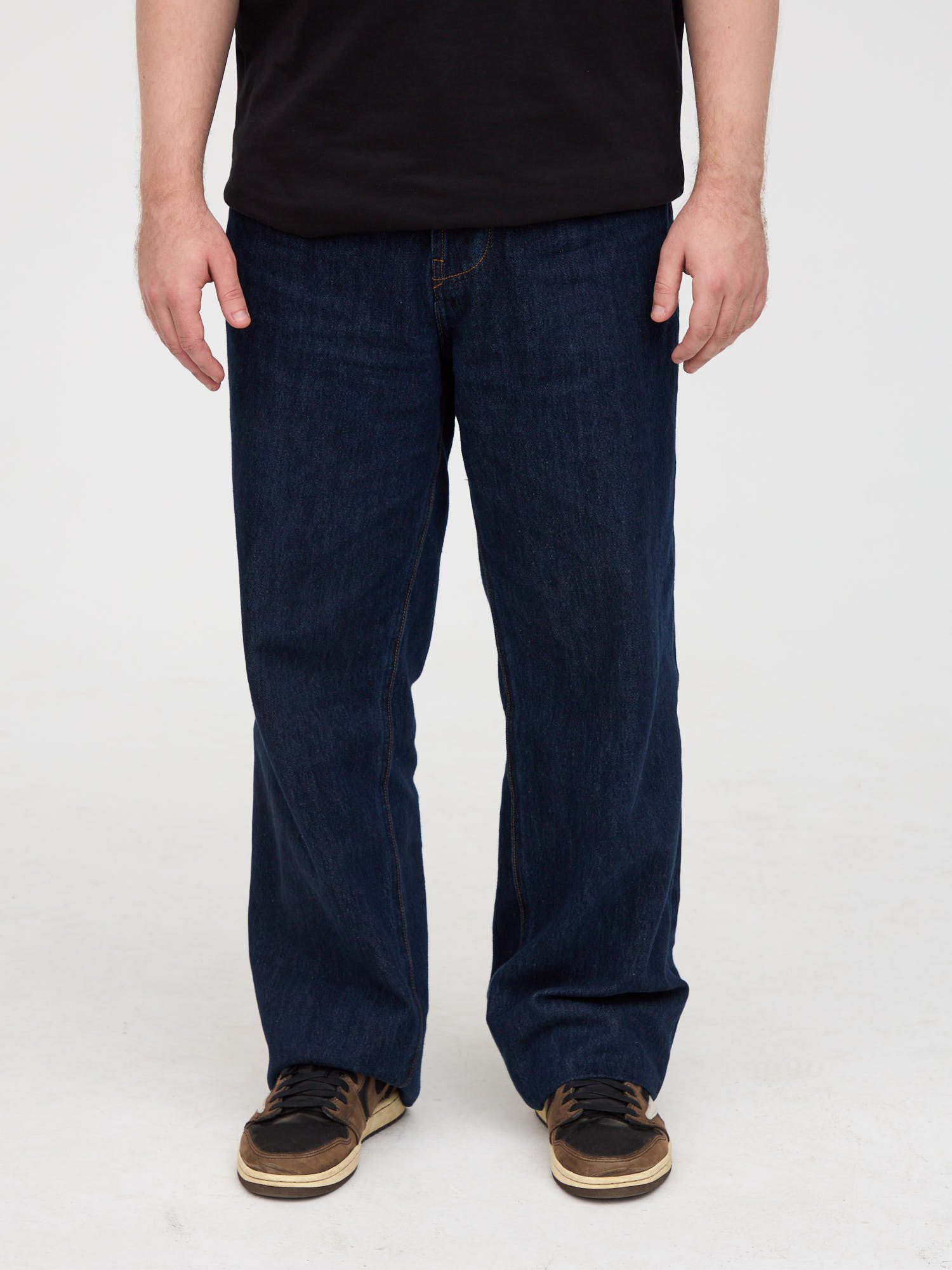Джинсы Stone Island Indigo Denim-Raw Oz Loose темно-синие