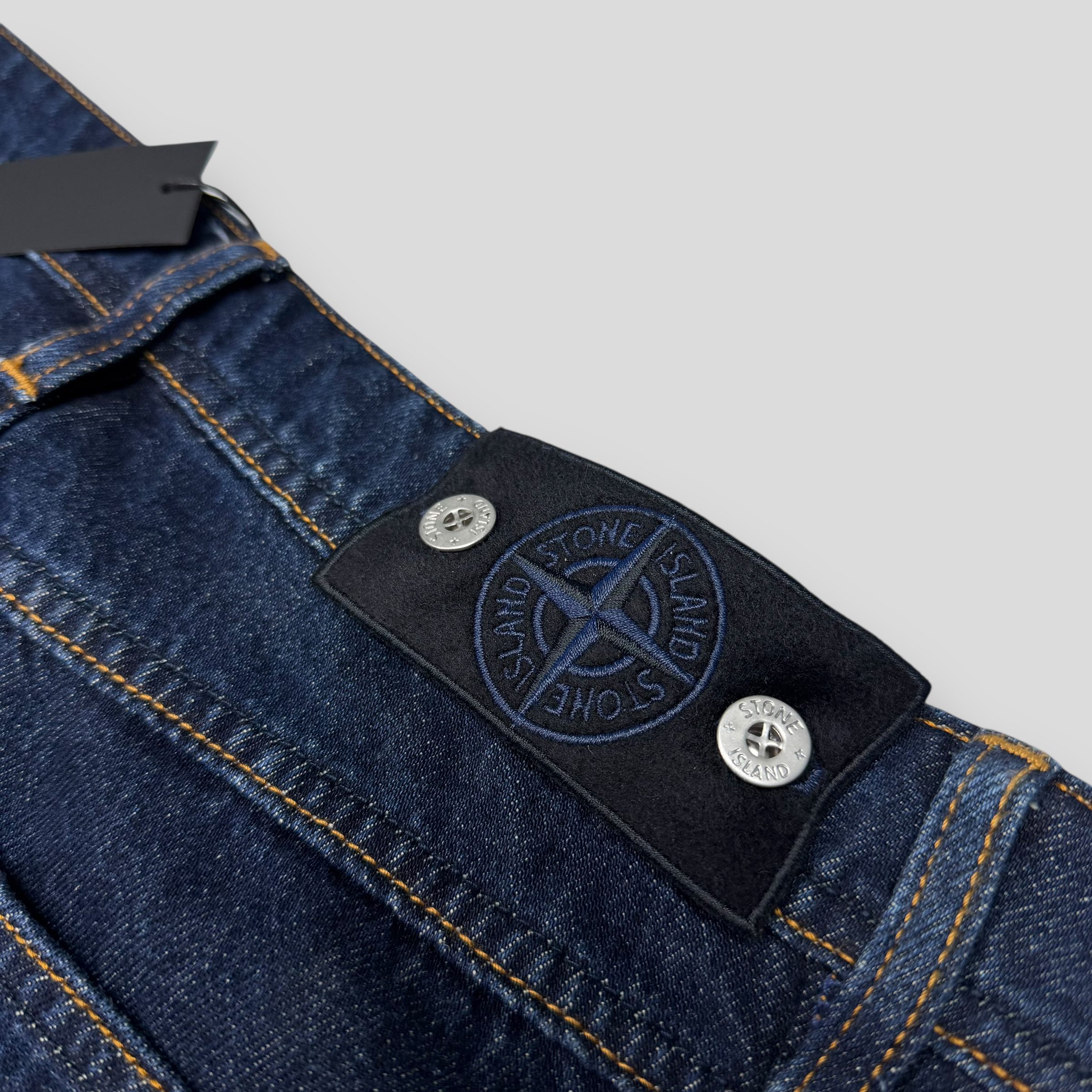 Джинсы Stone Island Indigo Denim-Raw Oz Loose темно-синие