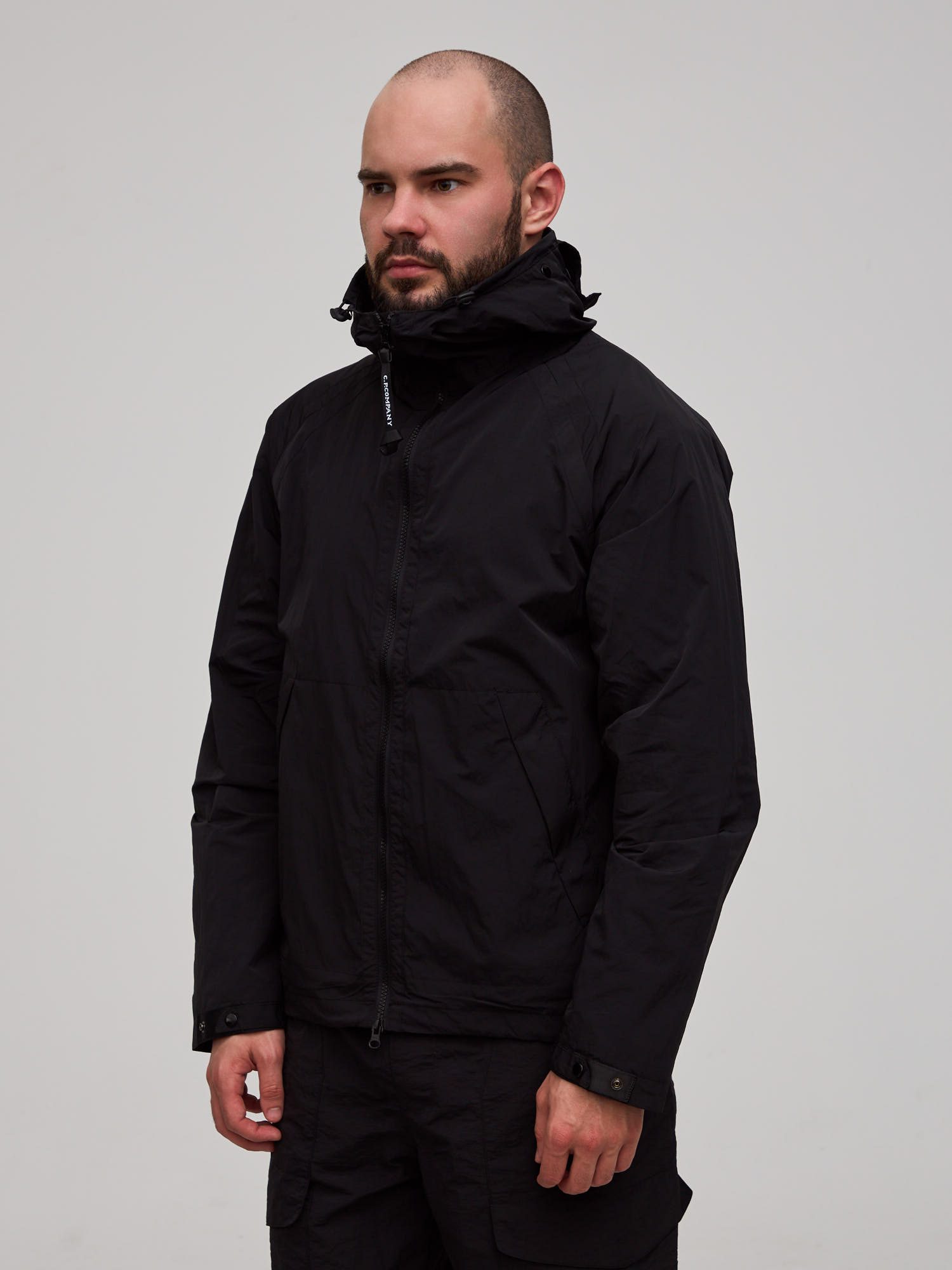 Ветровка C.P. Company Chrome-R Goggle Jacket черная - цвет Черный