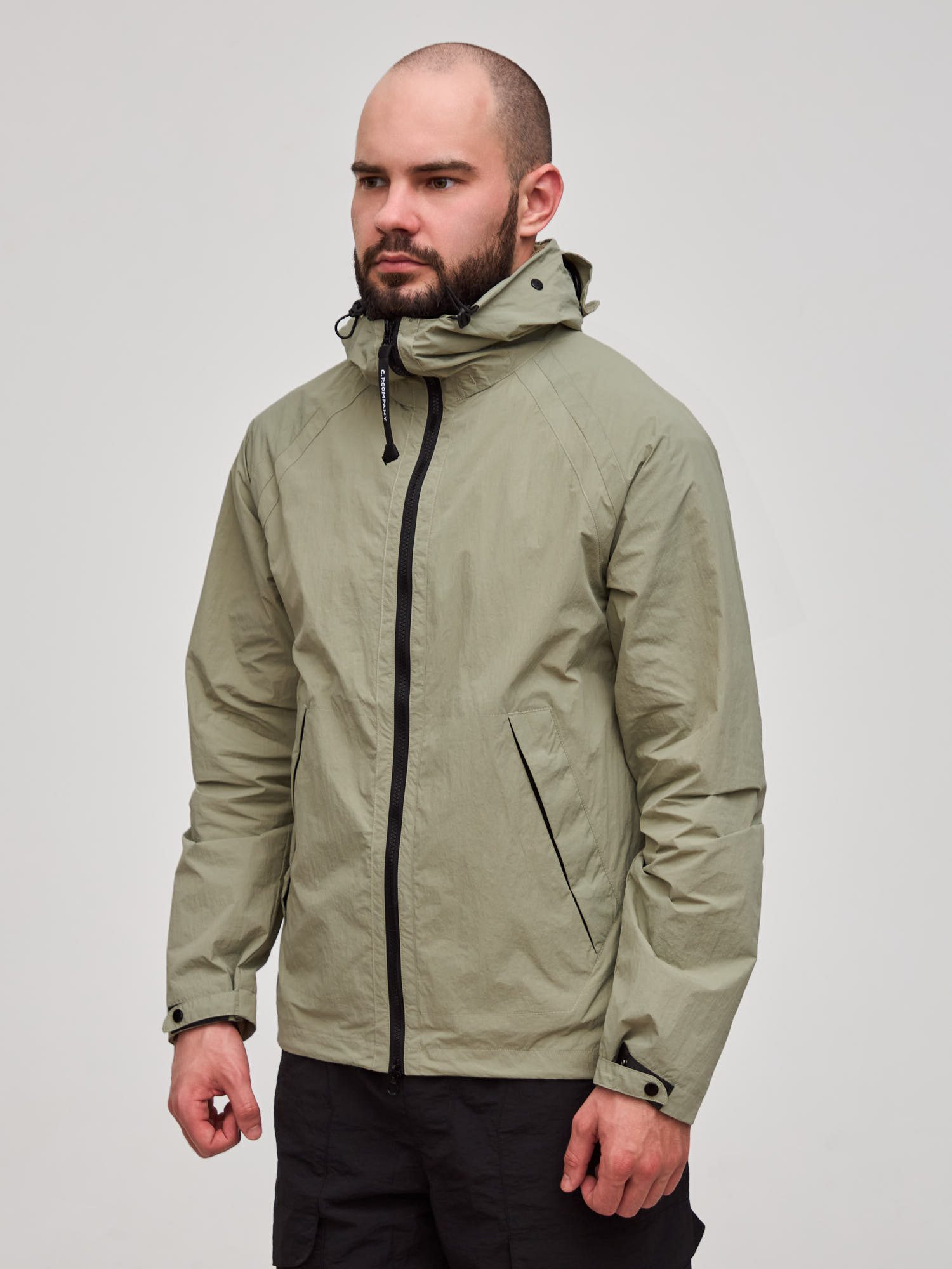 Ветровка C.P. Company Chrome-R Goggle Jacket светло-зеленая - цвет Зеленый