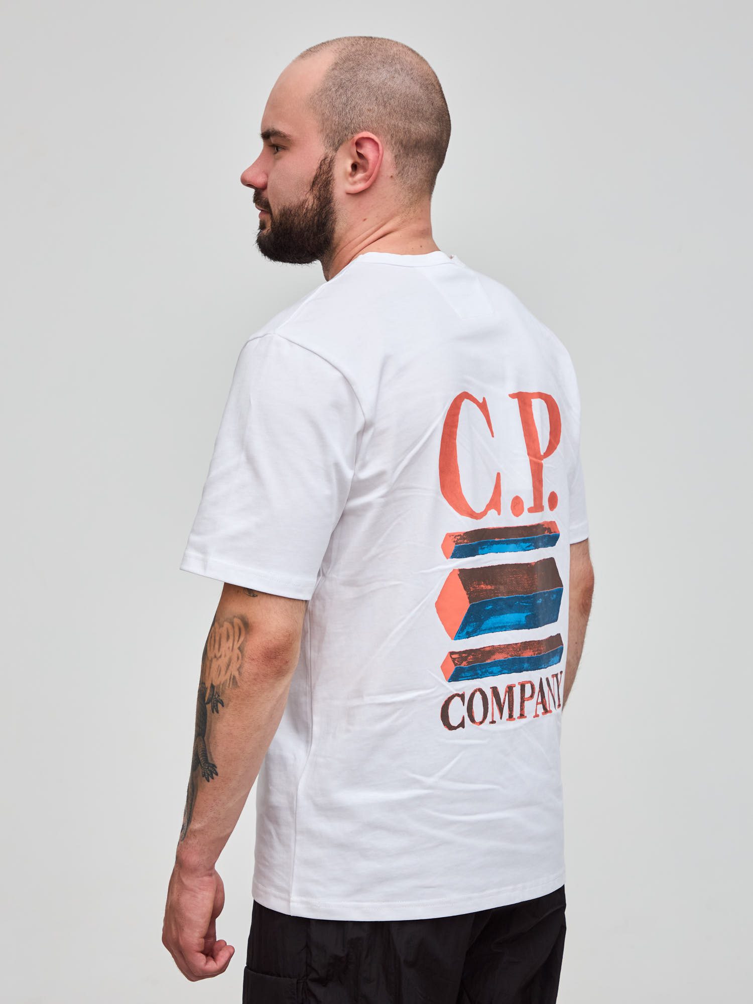 Футболка C.P. COMPANY British Sailor Graphic белая