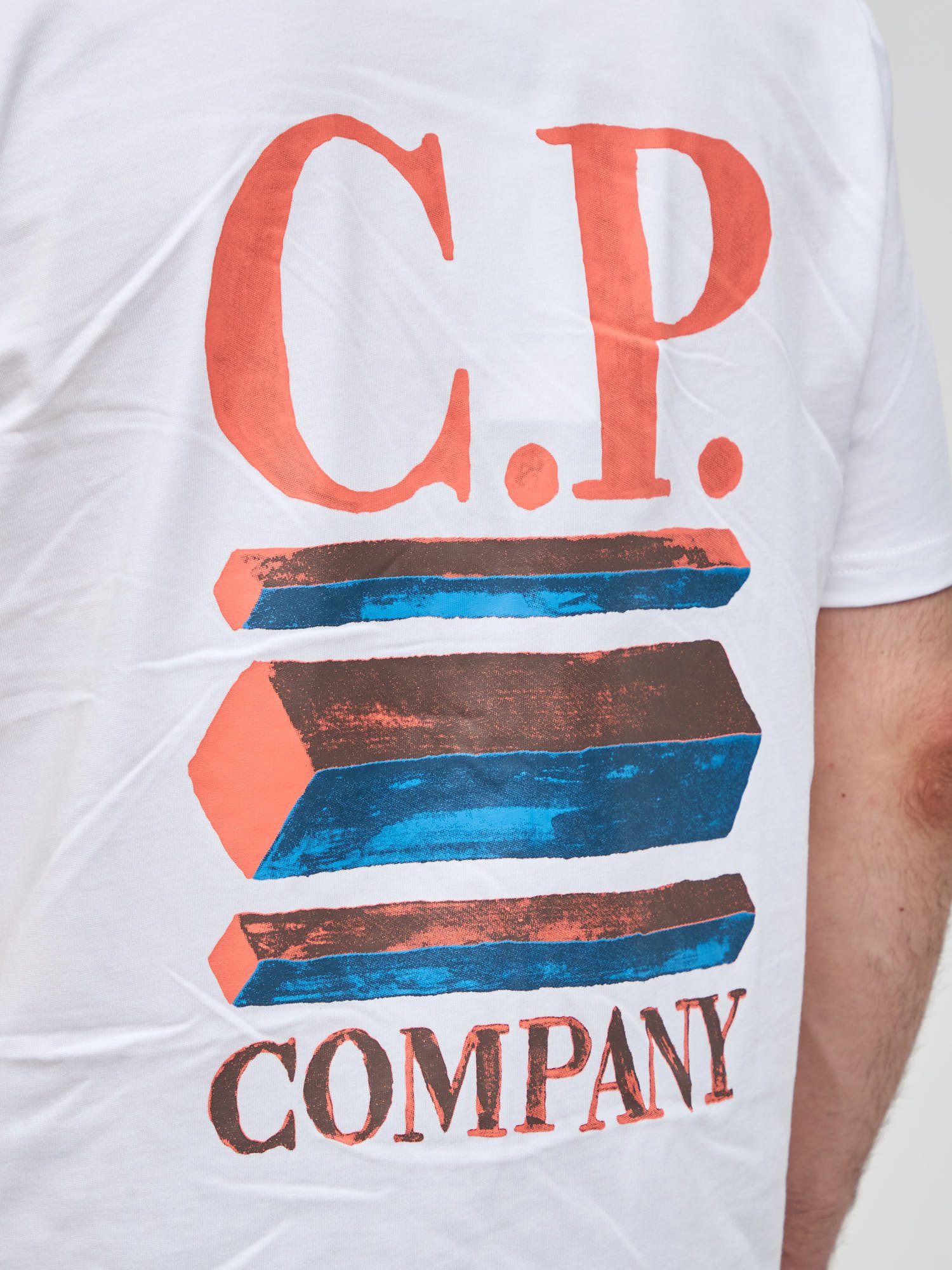 Футболка C.P. COMPANY British Sailor Graphic белая