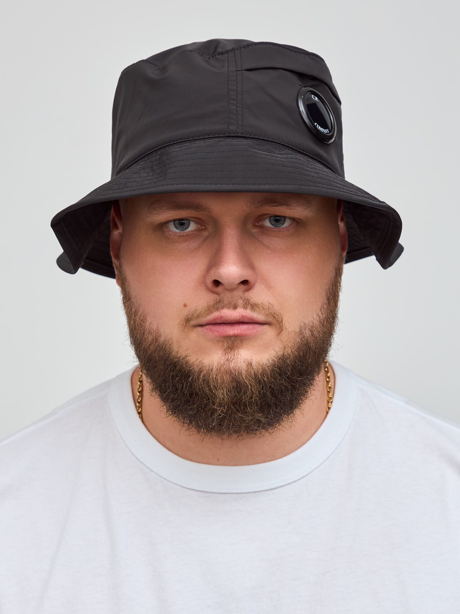 Панама C.P. Company Lens Bucket Hat черная