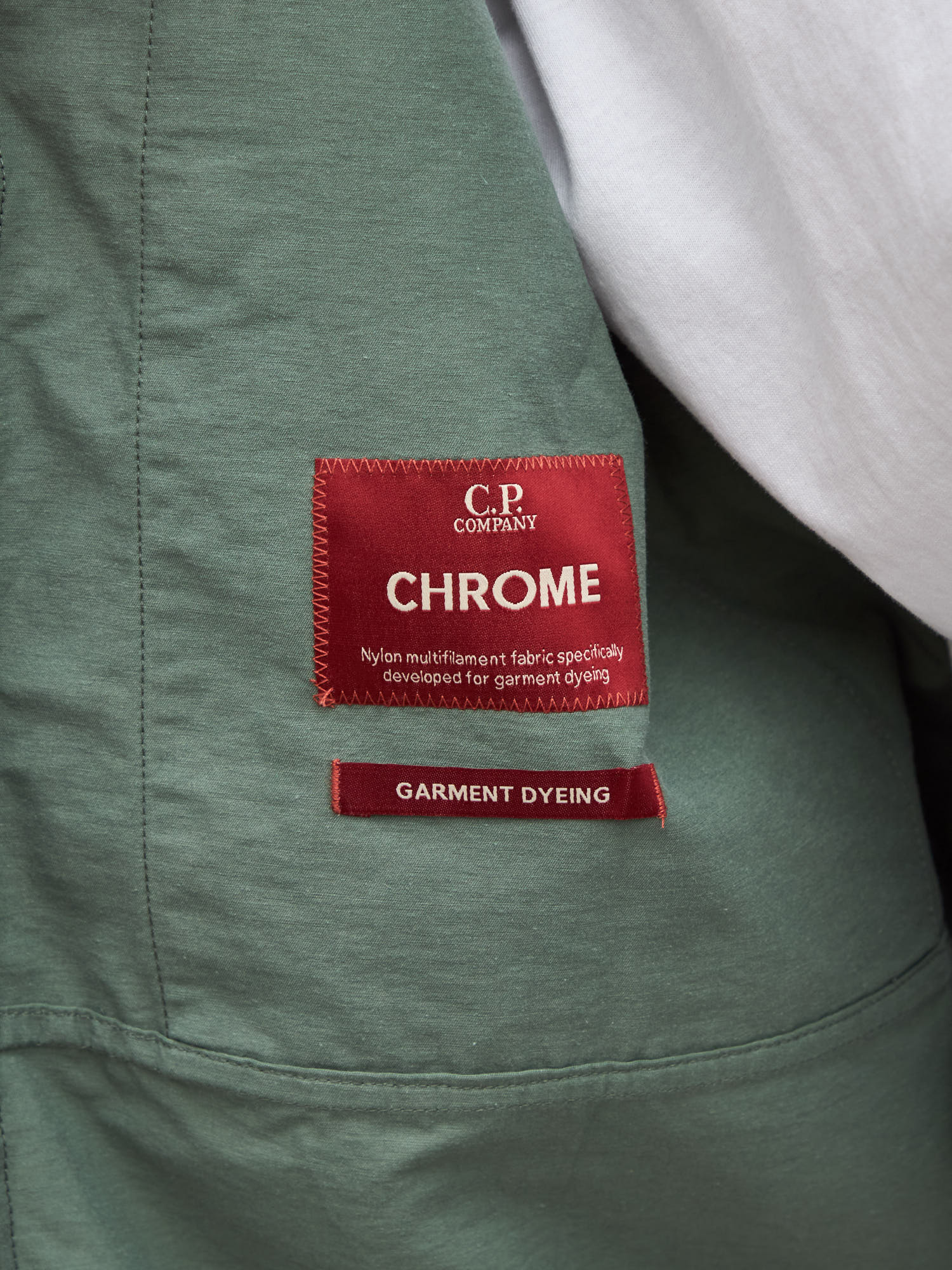 Рубашка легкая C.P. Company Lens Overshirt зеленый
