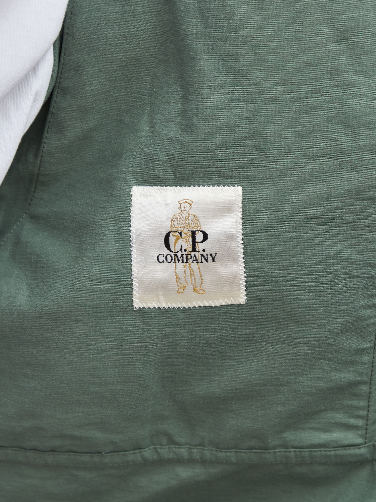 Рубашка легкая C.P. Company Lens Overshirt зеленый