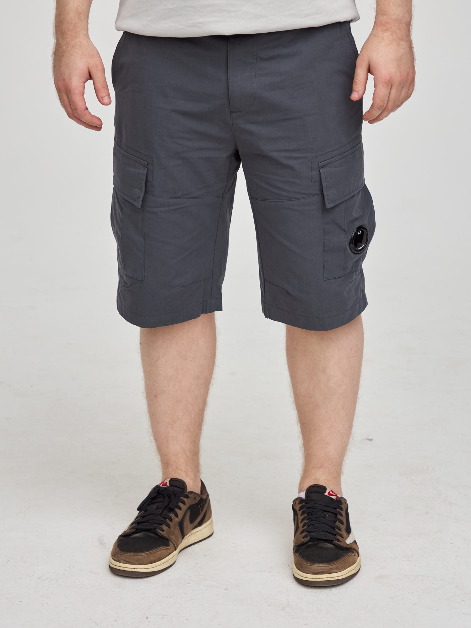 Шорты карго C.P. Company Lens Cargo Shorts серые
