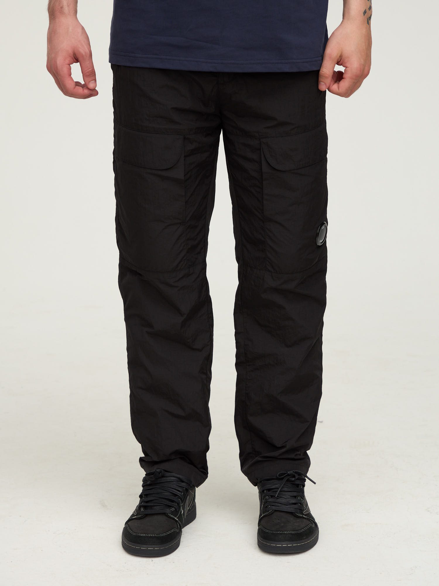 Штаны карго нейлоновые C.P. Company Nylon черные