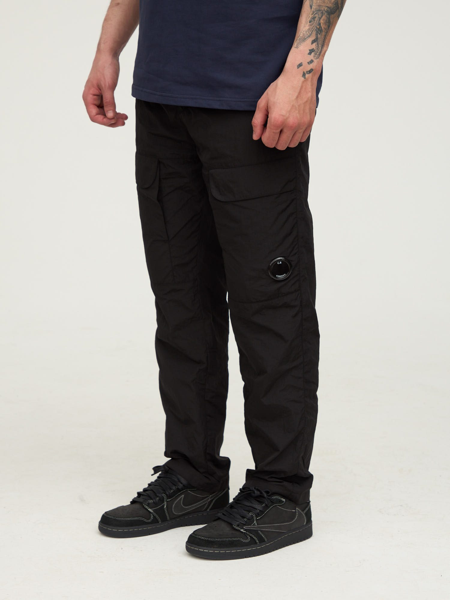Штаны карго нейлоновые C.P. Company Nylon черные