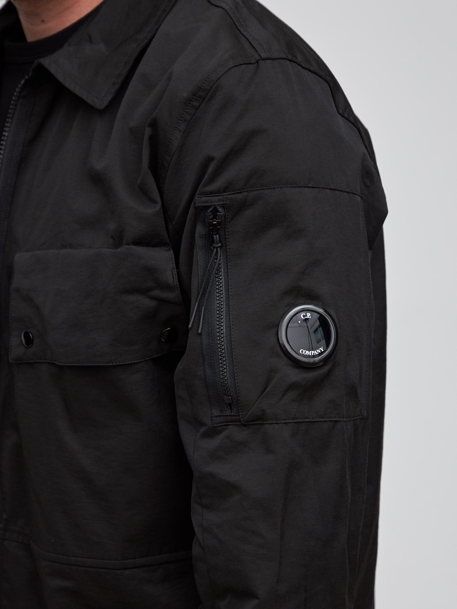 Рубашка легкая C.P. Company Lens Overshirt черный