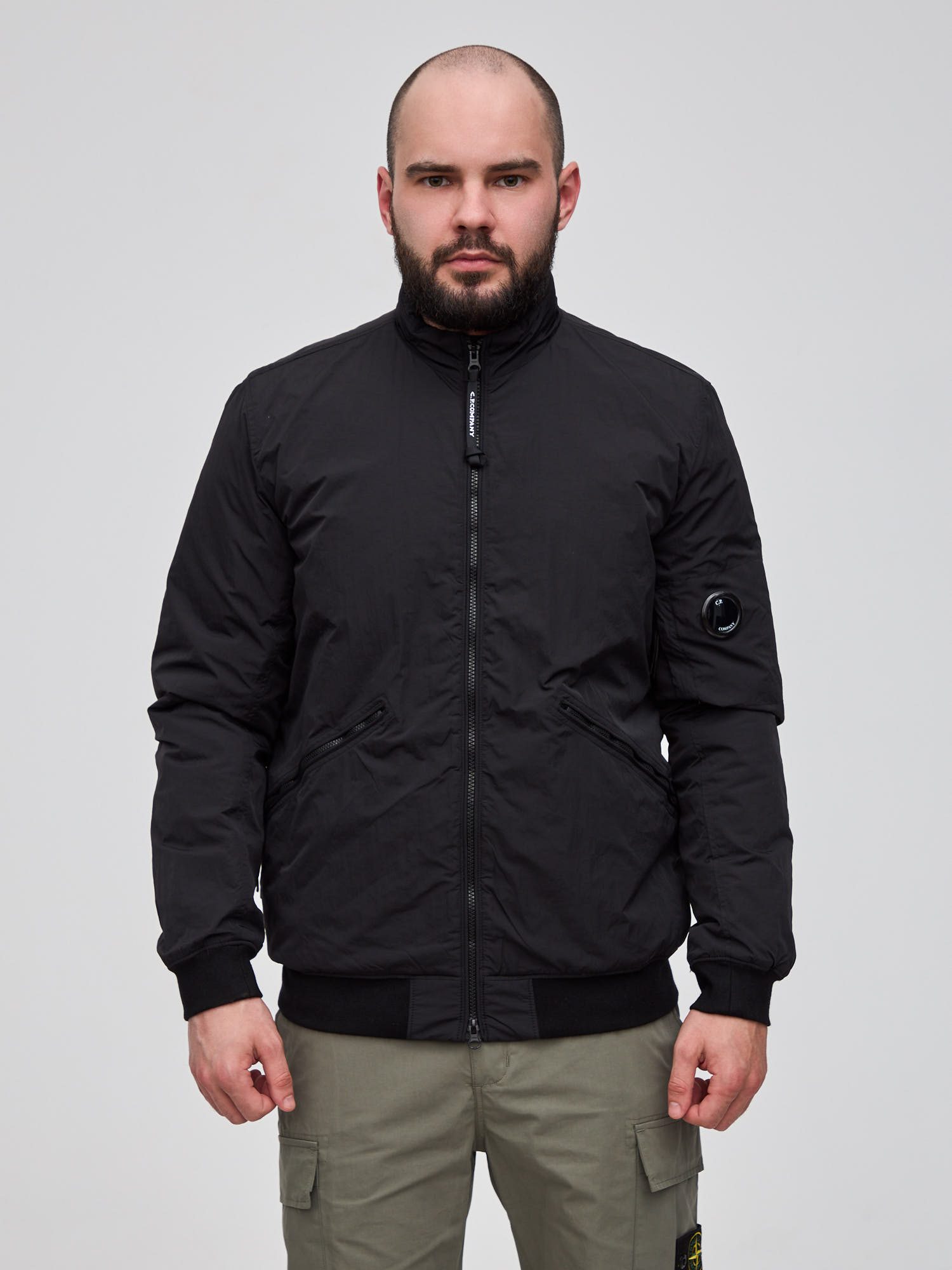 Куртка бомбер C.P. Company Chrome-R Bomber Jacket черный