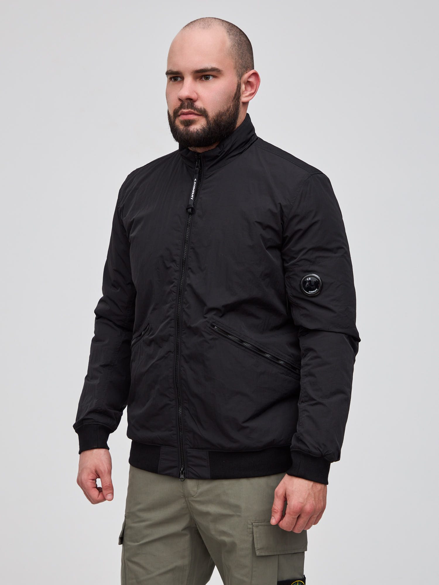 Куртка бомбер C.P. Company Chrome-R Bomber Jacket черный