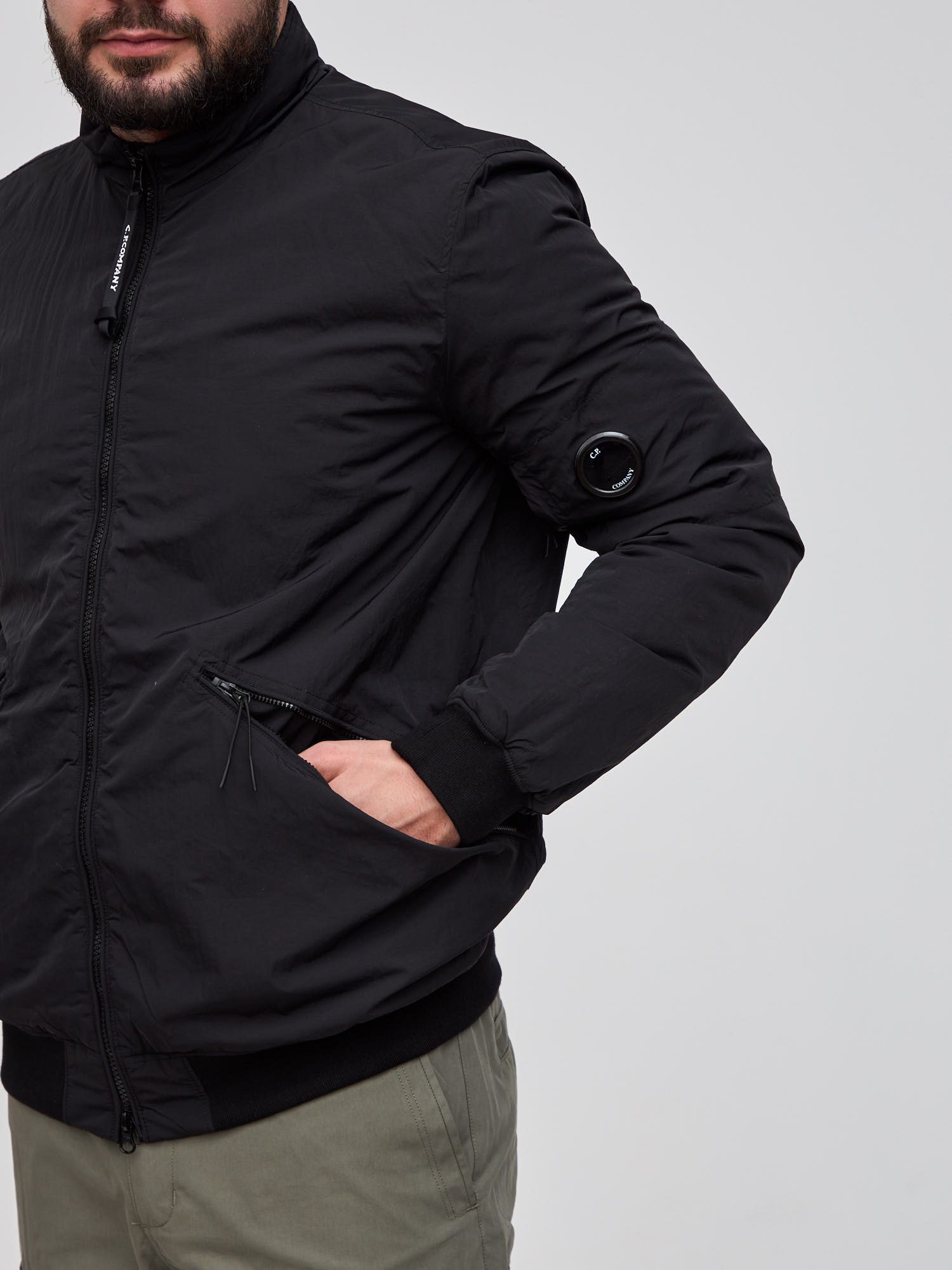 Куртка бомбер C.P. Company Chrome-R Bomber Jacket черный