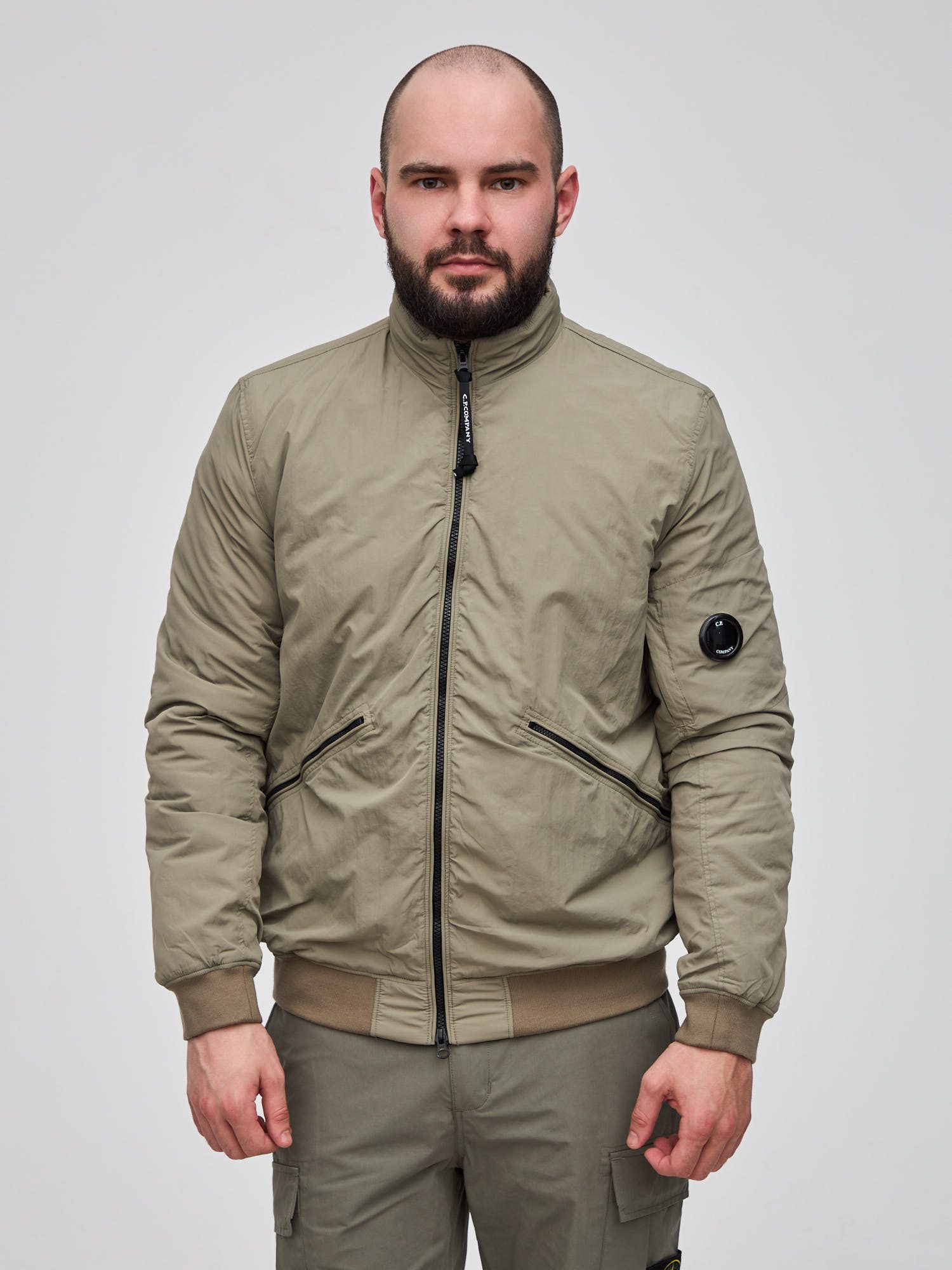 Куртка бомбер C.P. Company Chrome-R Bomber Jacket хаки