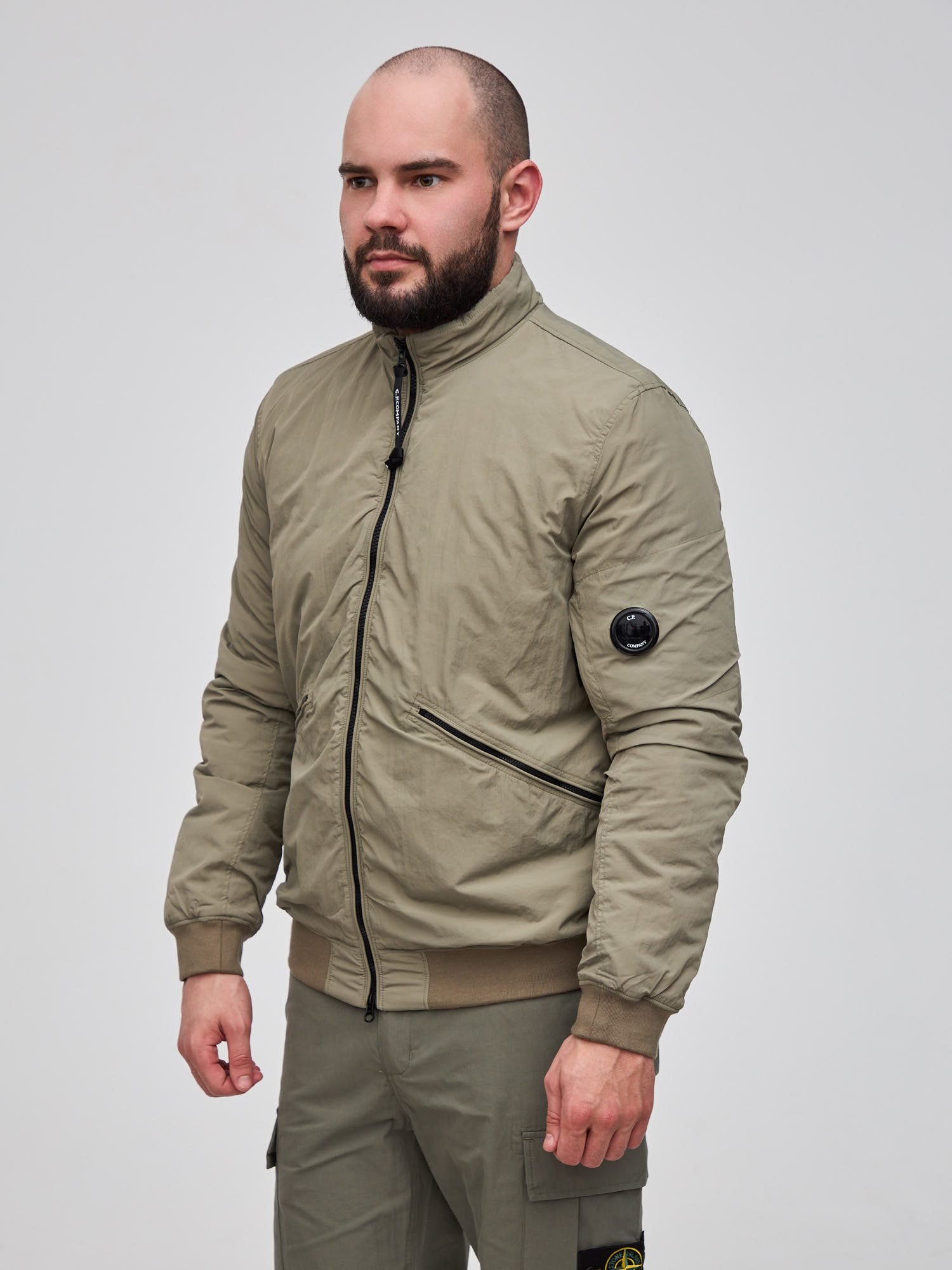 Куртка бомбер C.P. Company Chrome-R Bomber Jacket хаки