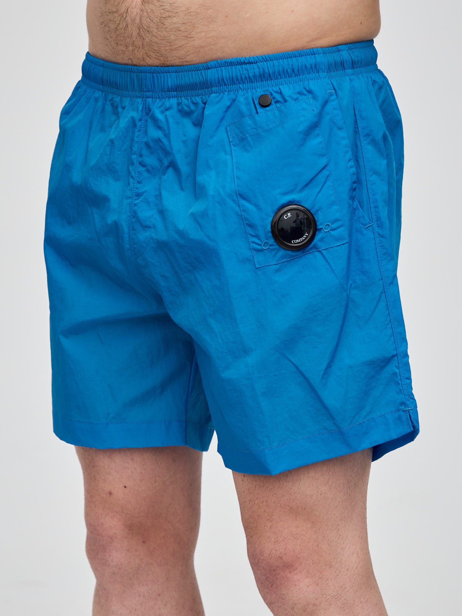 Шорты плавательные C.P. Company Lens Swim Shorts голубые