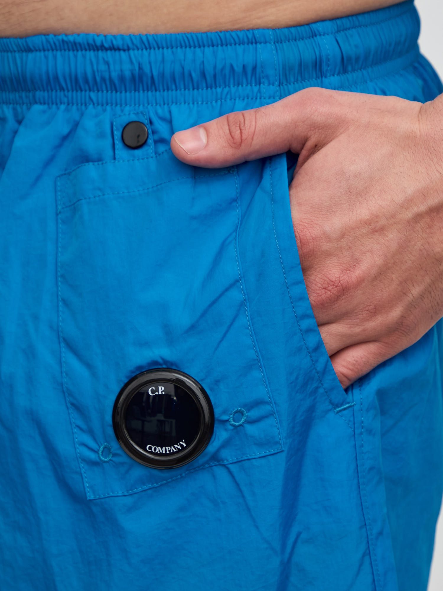 Шорты плавательные C.P. Company Lens Swim Shorts голубые