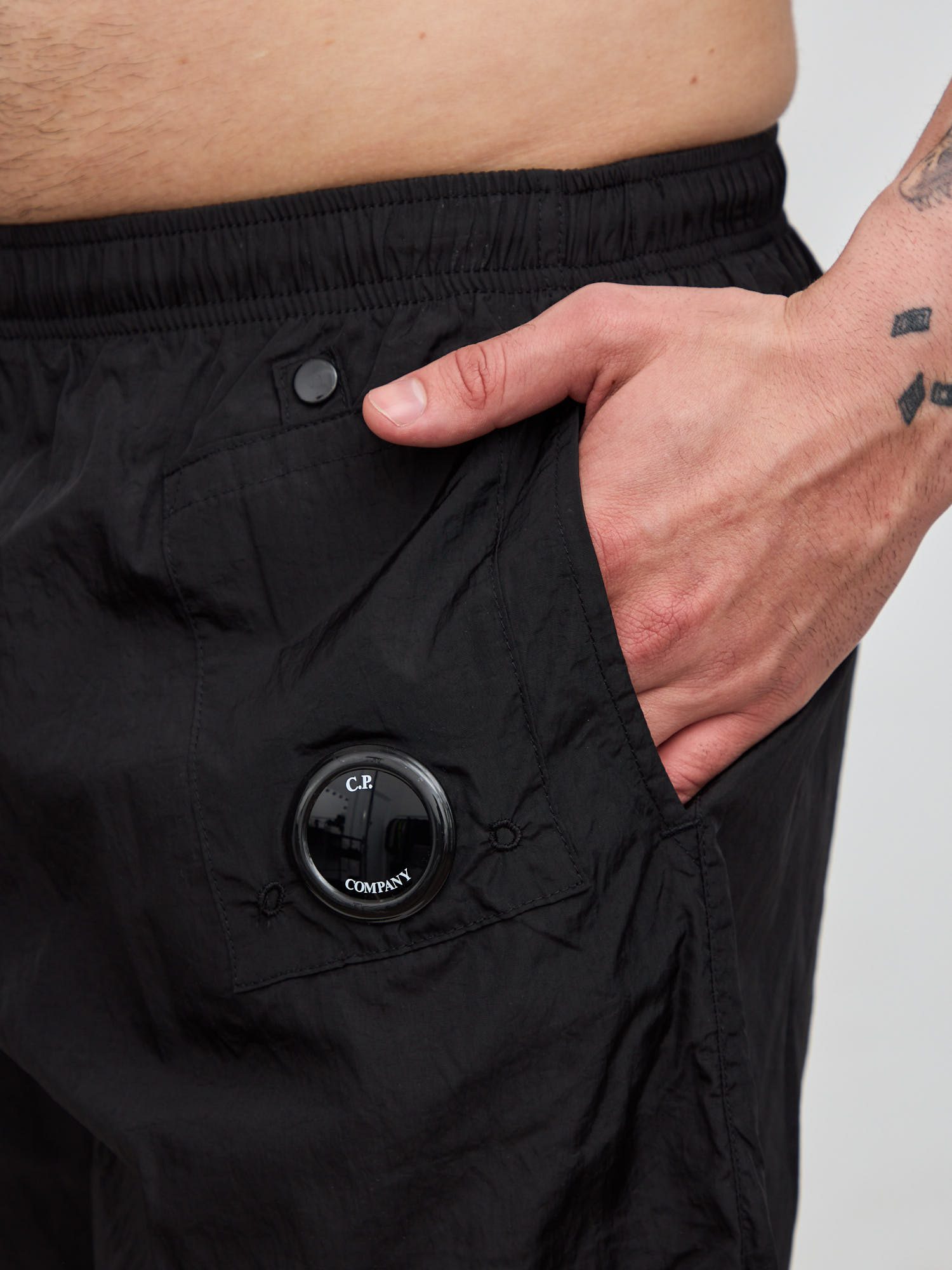 Шорты плавательные C.P. Company Lens Swim Shorts черные