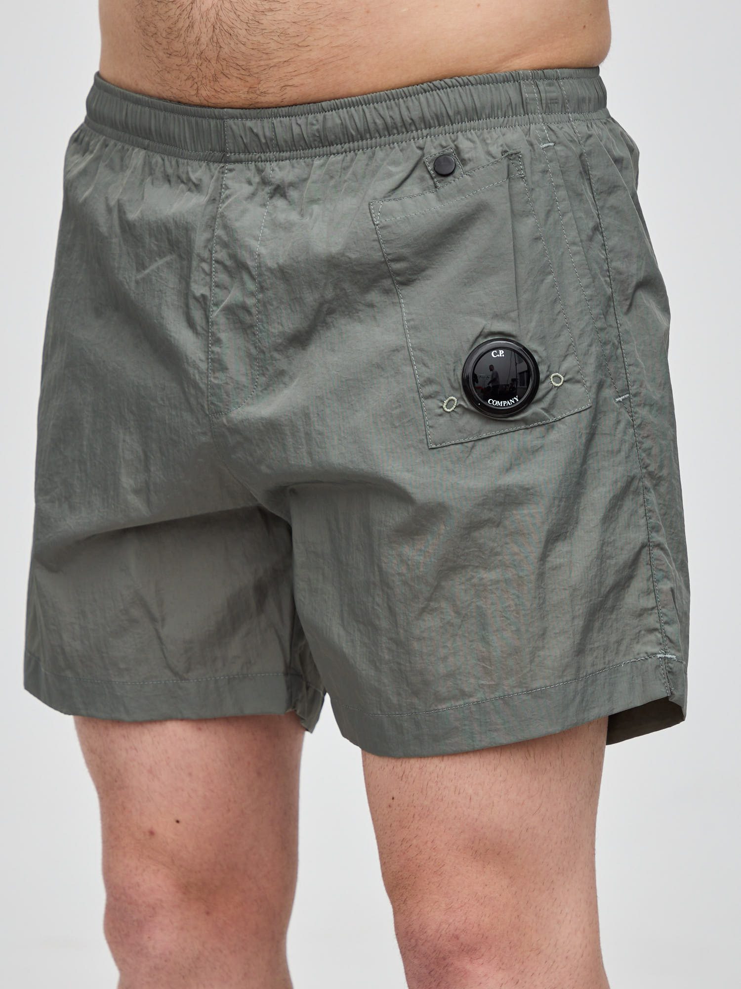 Шорты плавательные C.P. Company Lens Swim Shorts хаки